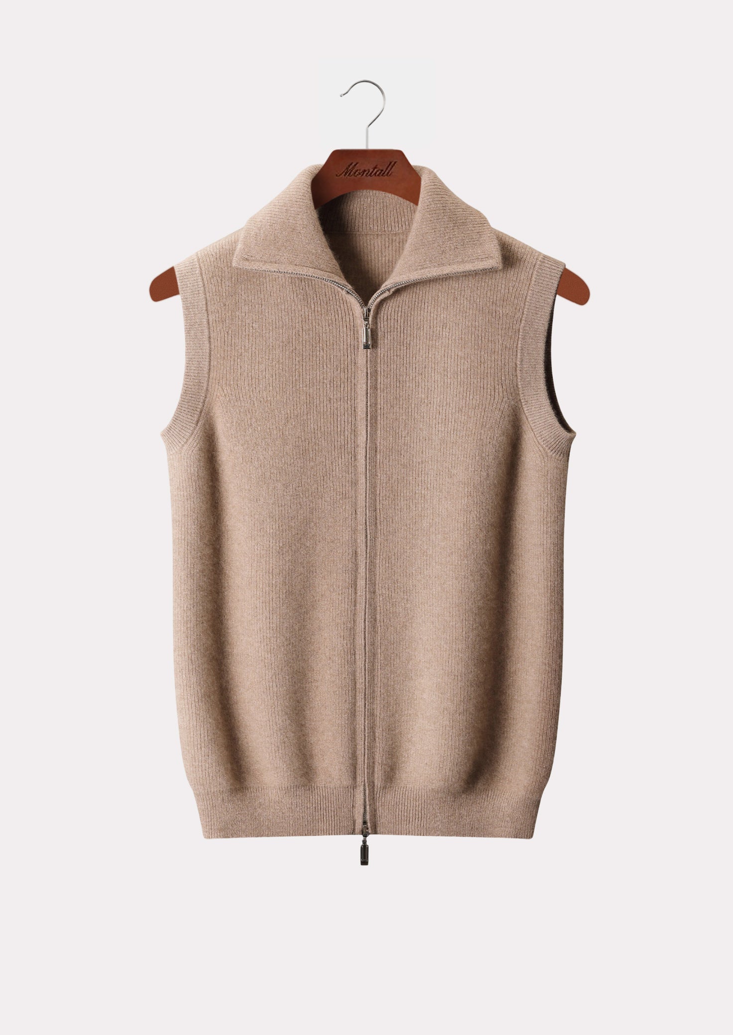CASHMERE BODYWARMER VEST PURE CASHMERE