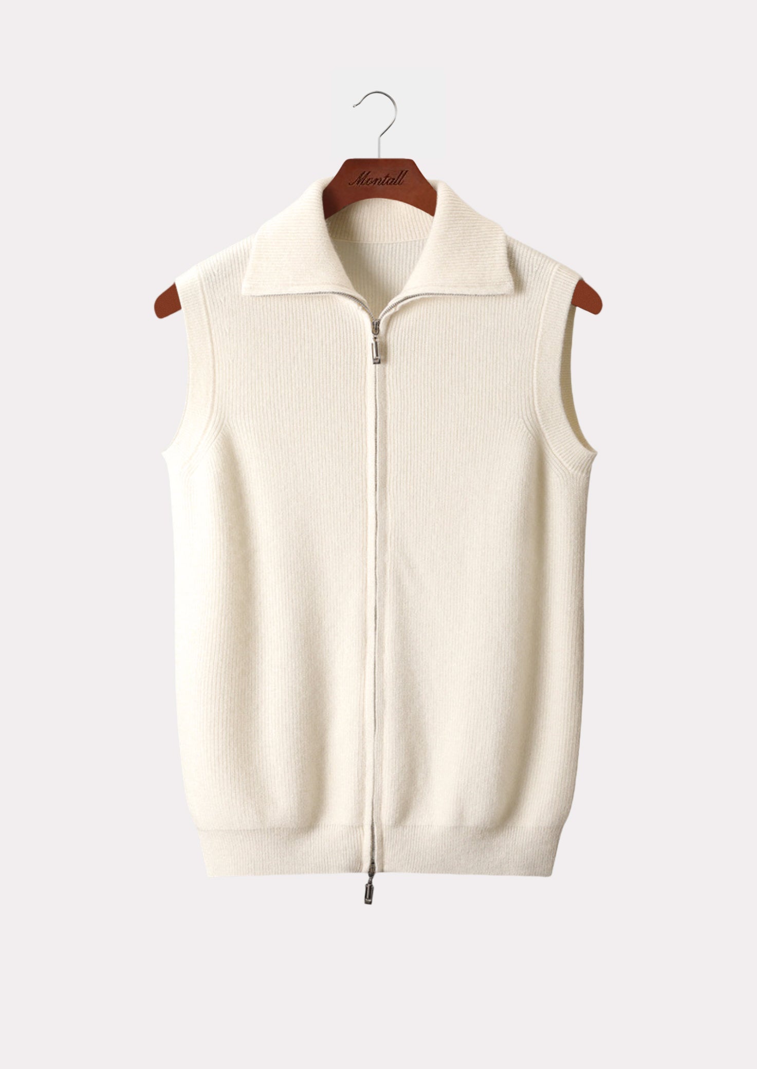 CASHMERE BODYWARMER VEST PURE CASHMERE