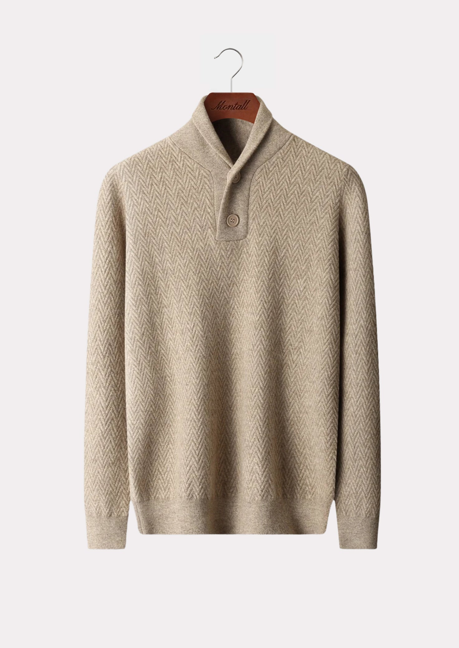 CASHMERE CHEVRON SWEATER PURE CASHMERE