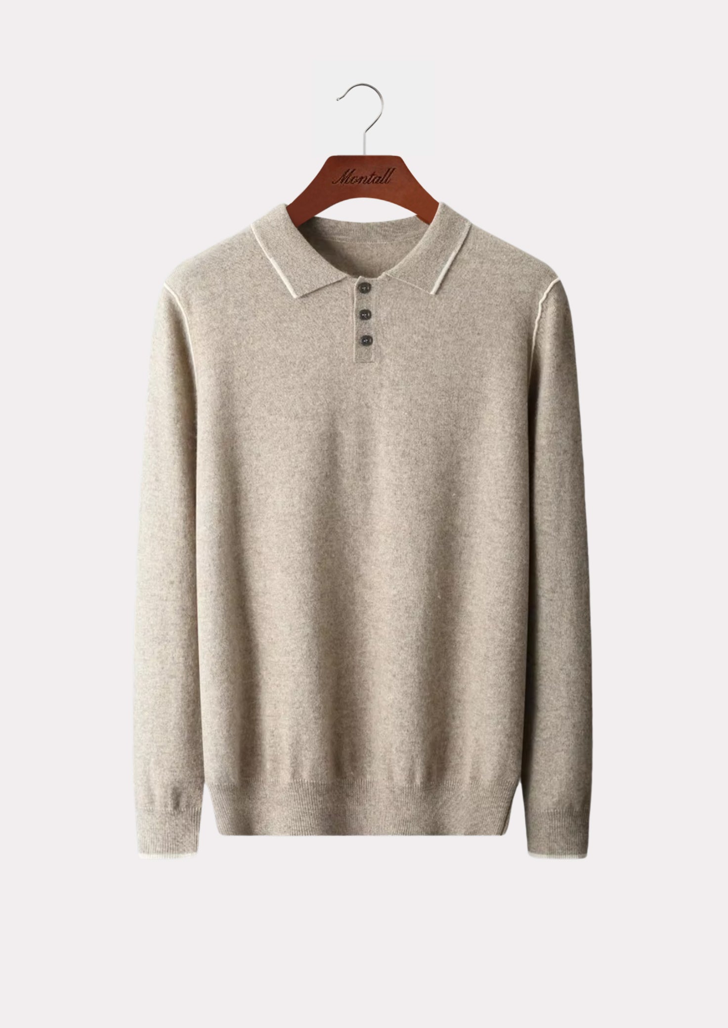 CASHMERE COLOURBLOCK POLO PURE CASHMERE