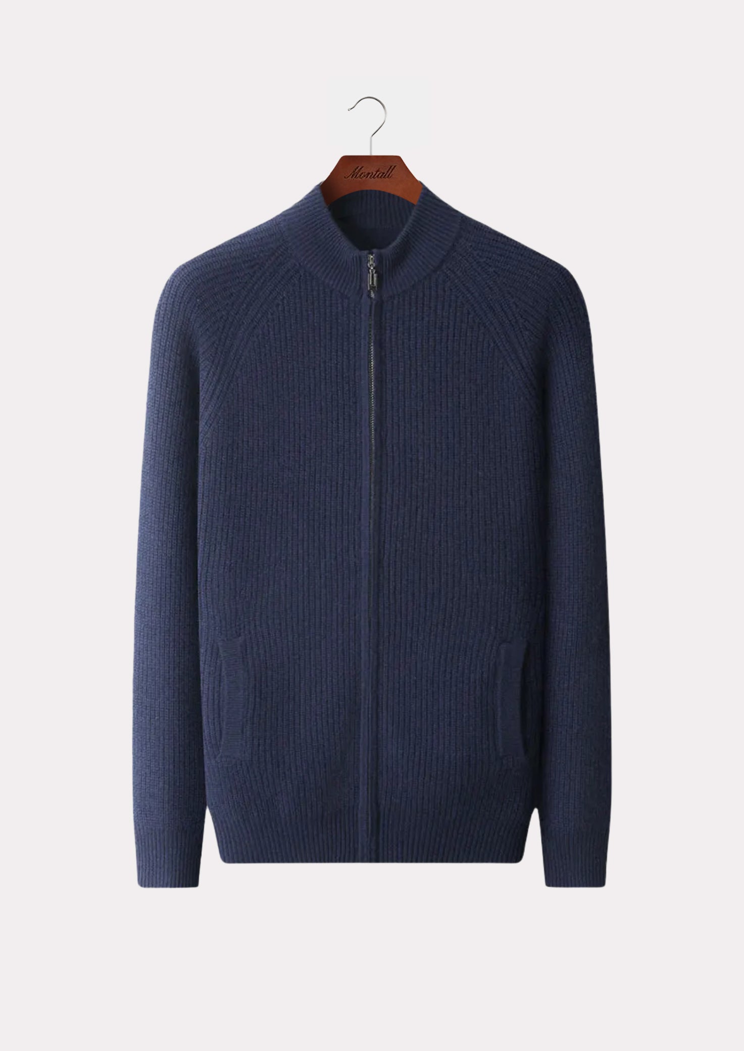 CASHMERE RIB CARDIGAN PURE CASHMERE