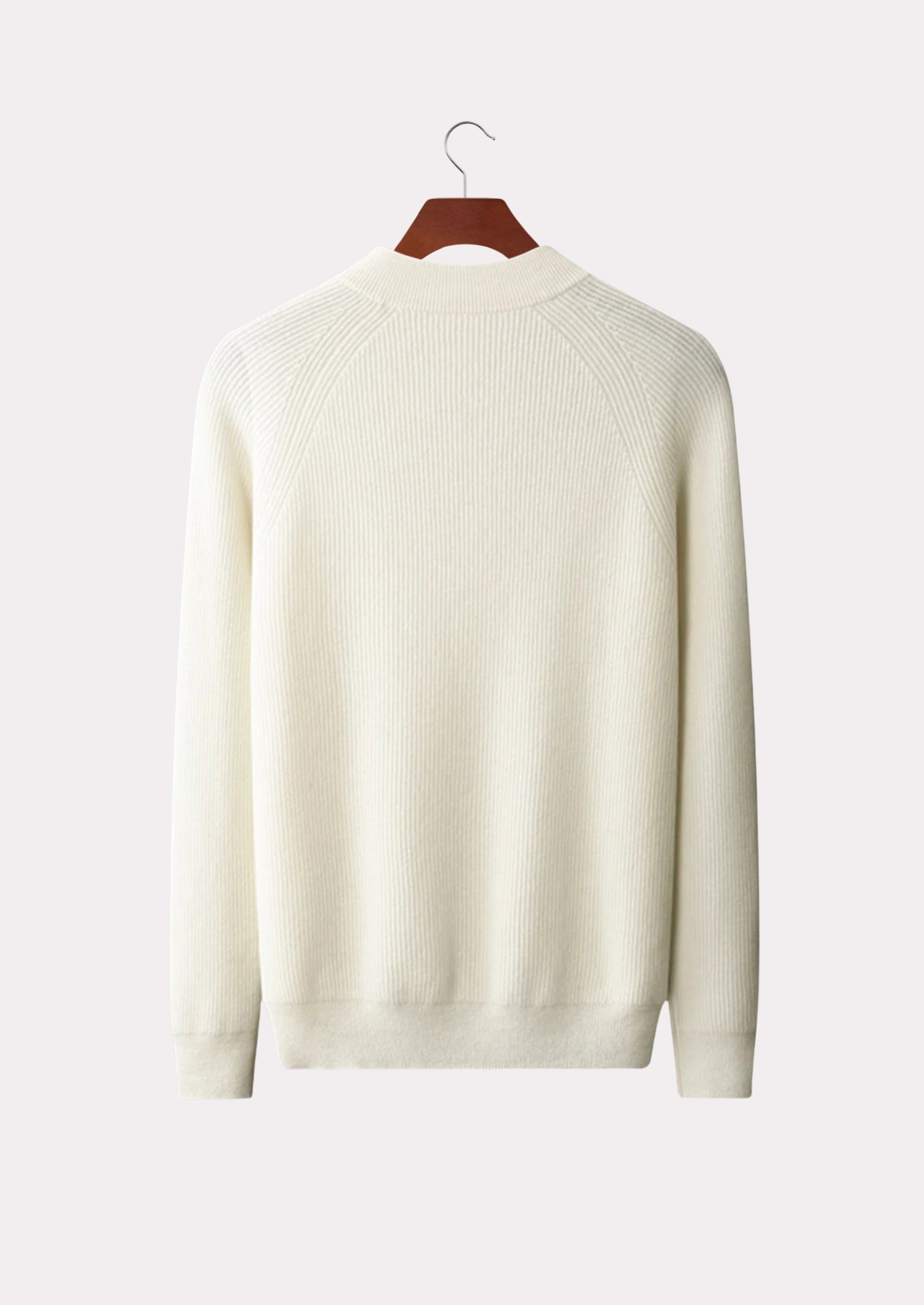 CASHMERE RIB COLLAR SWEATER PURE CASHMERE
