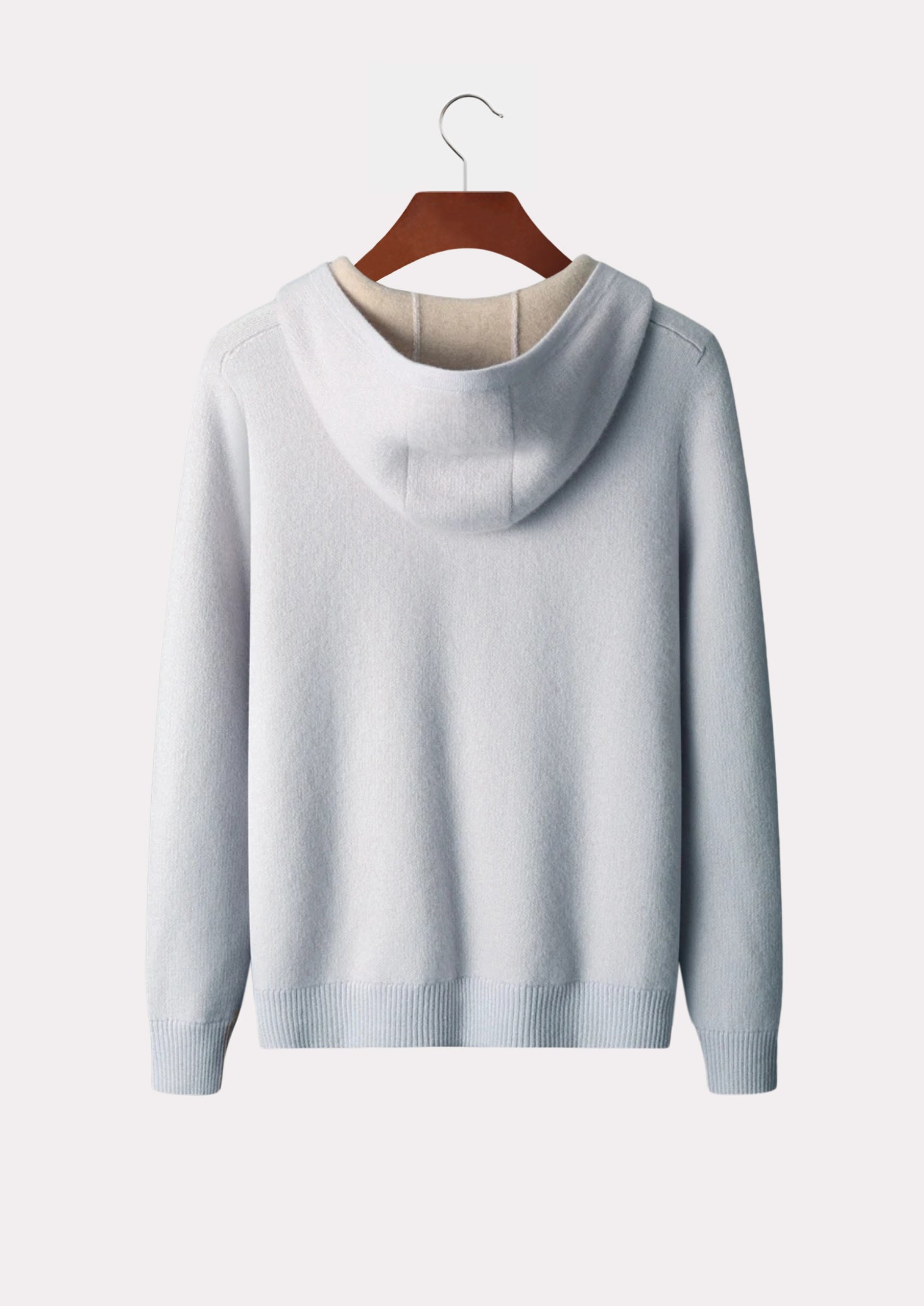 CASHMERE TWIN ZIP HOODIE PURE CASHMERE