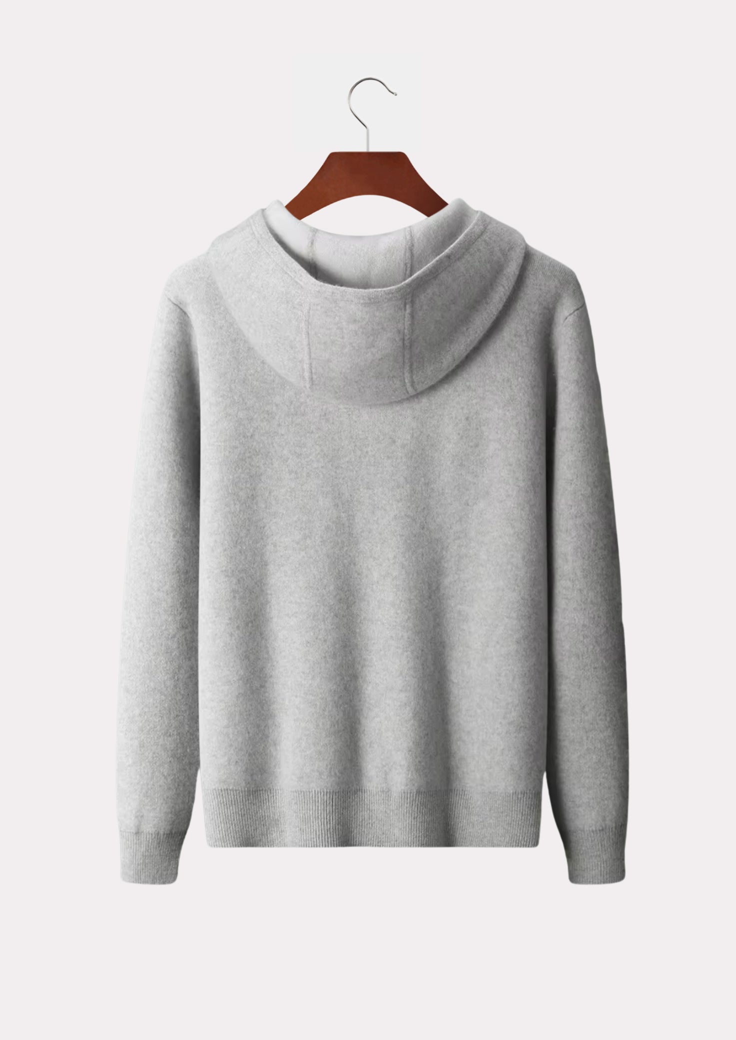 CASHMERE TWO TONE HOODIE PURE CASHMERE