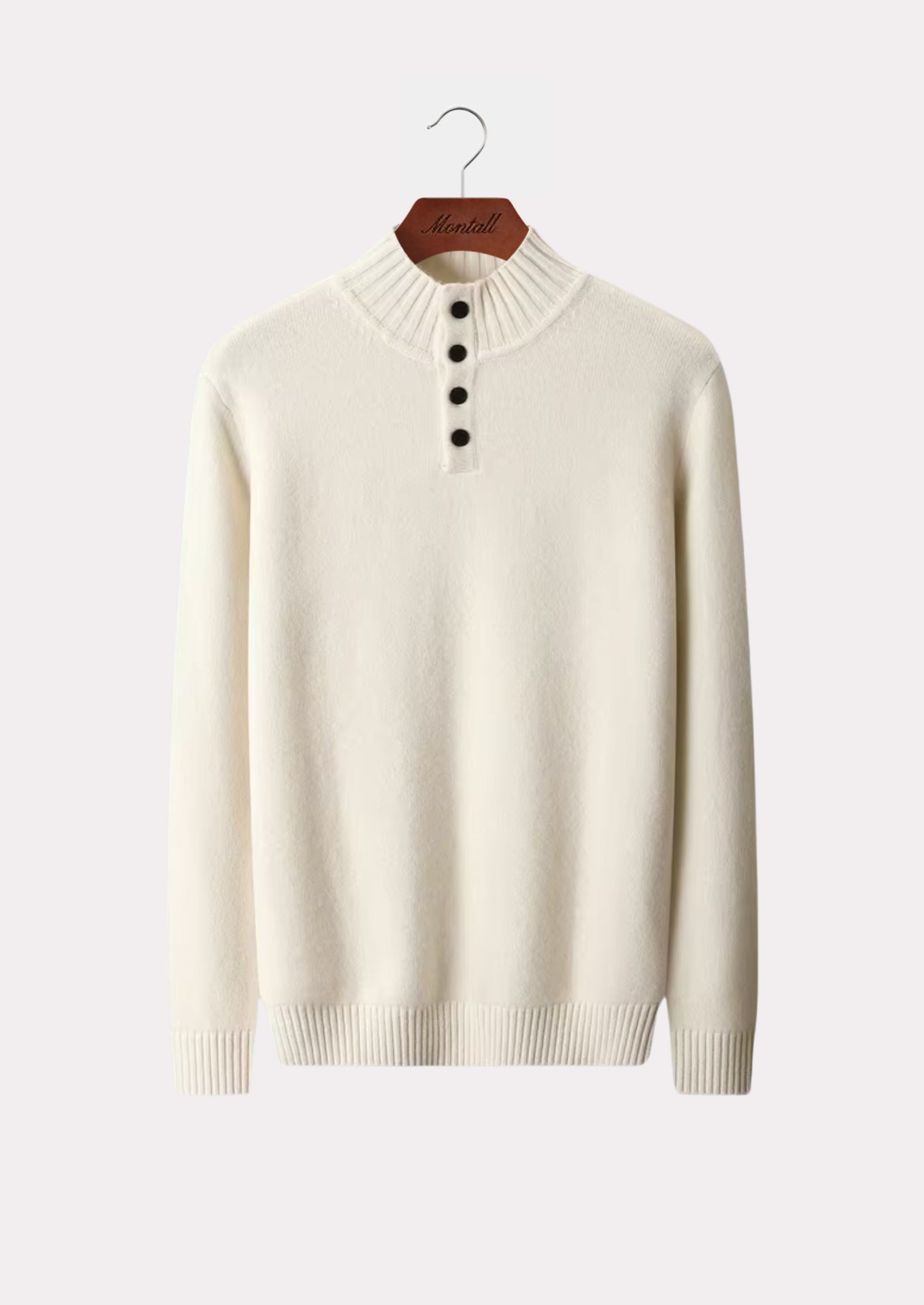 MERINO BUTTON SWEATER PURE MERINO