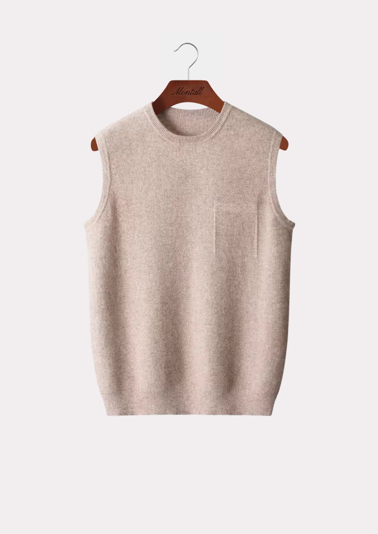 MERINO CREWNECK VEST PURE MERINO