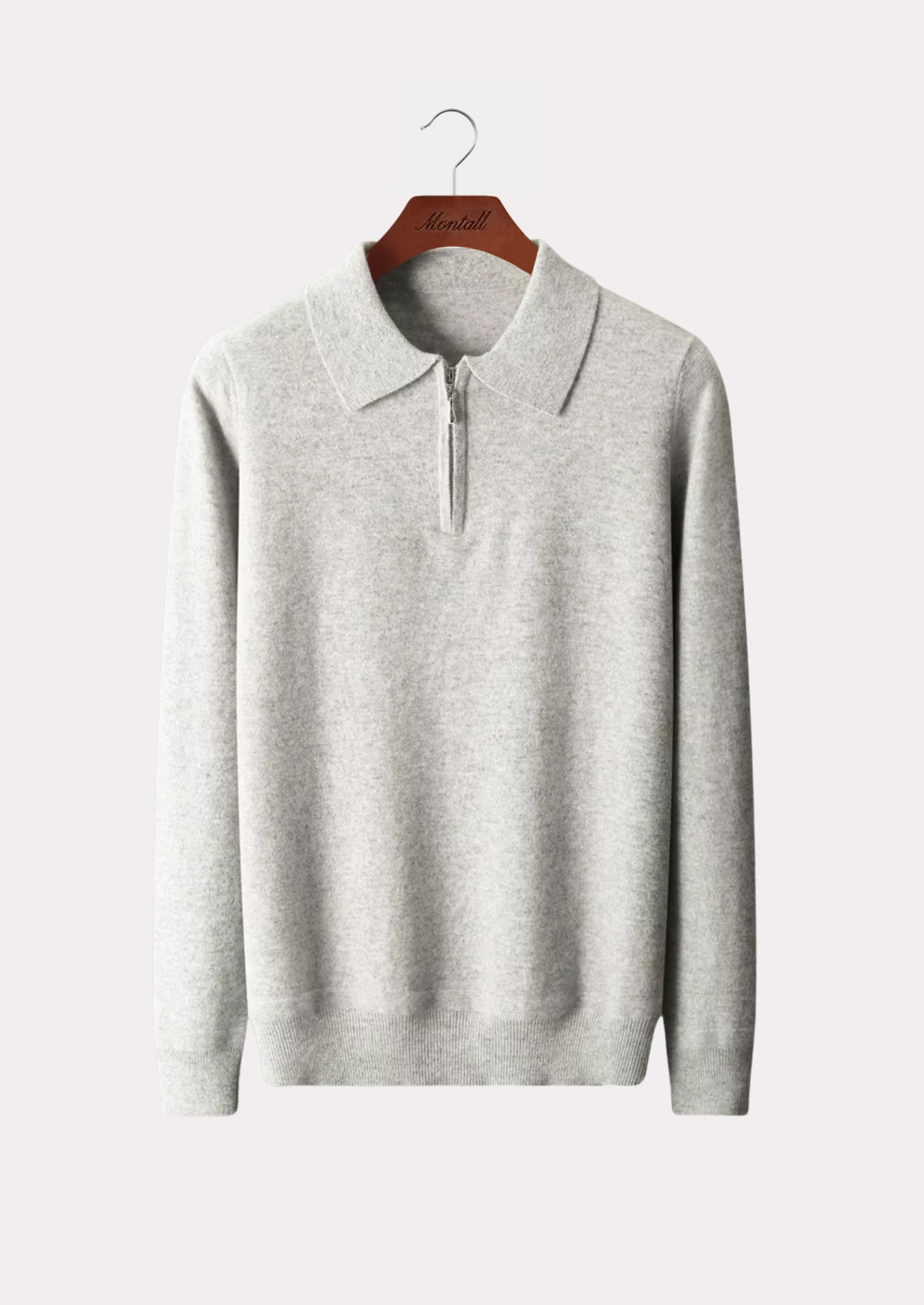 MERINO HALF ZIP POLO PURE MERINO