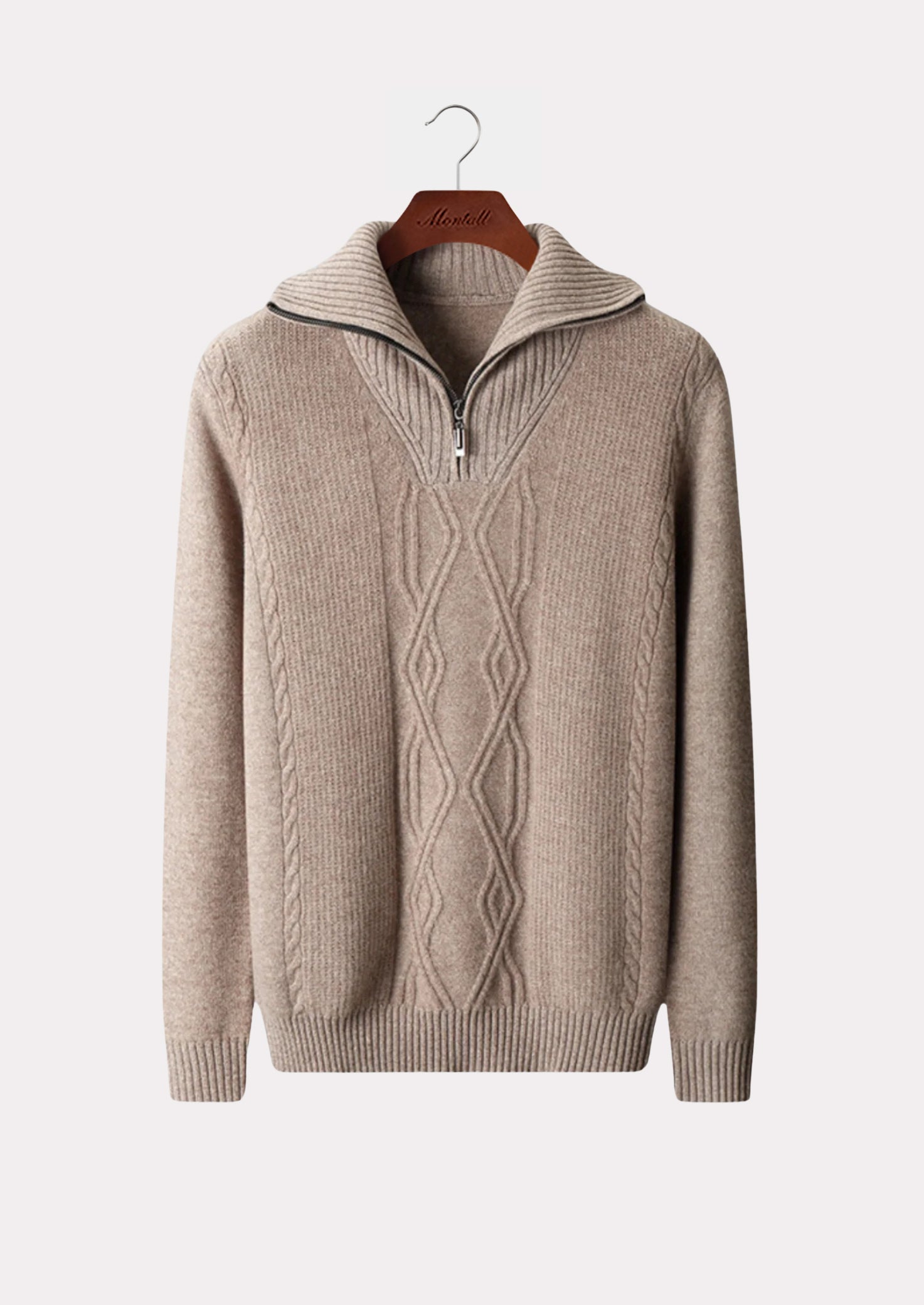 MERINO HALF ZIP SWEATER PURE MERINO