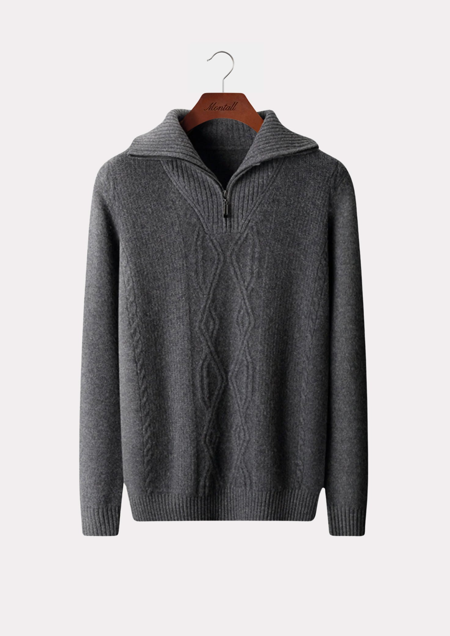 MERINO HALF ZIP SWEATER PURE MERINO