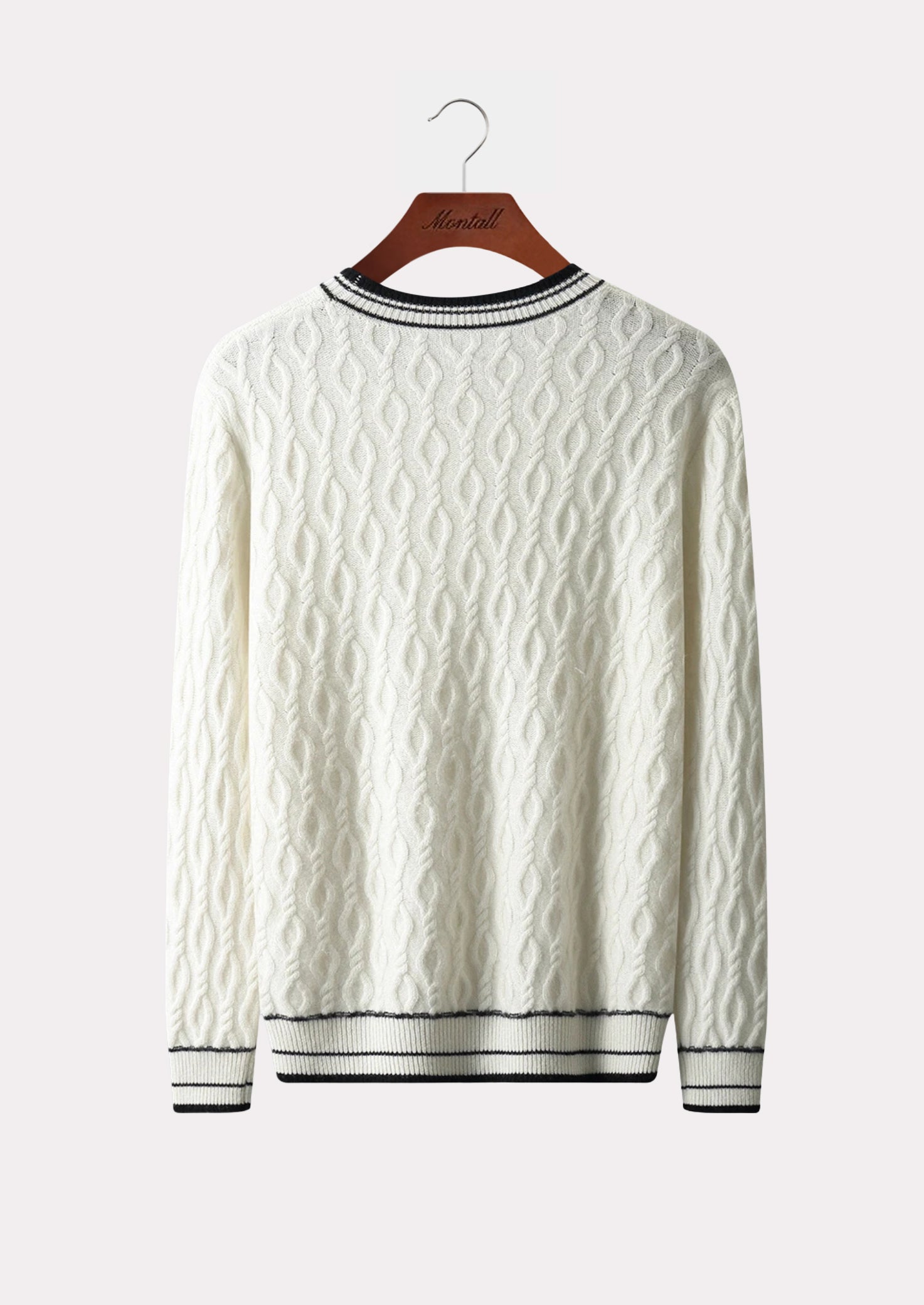 MERINO JACQUARD CREWNECK PURE MERINO