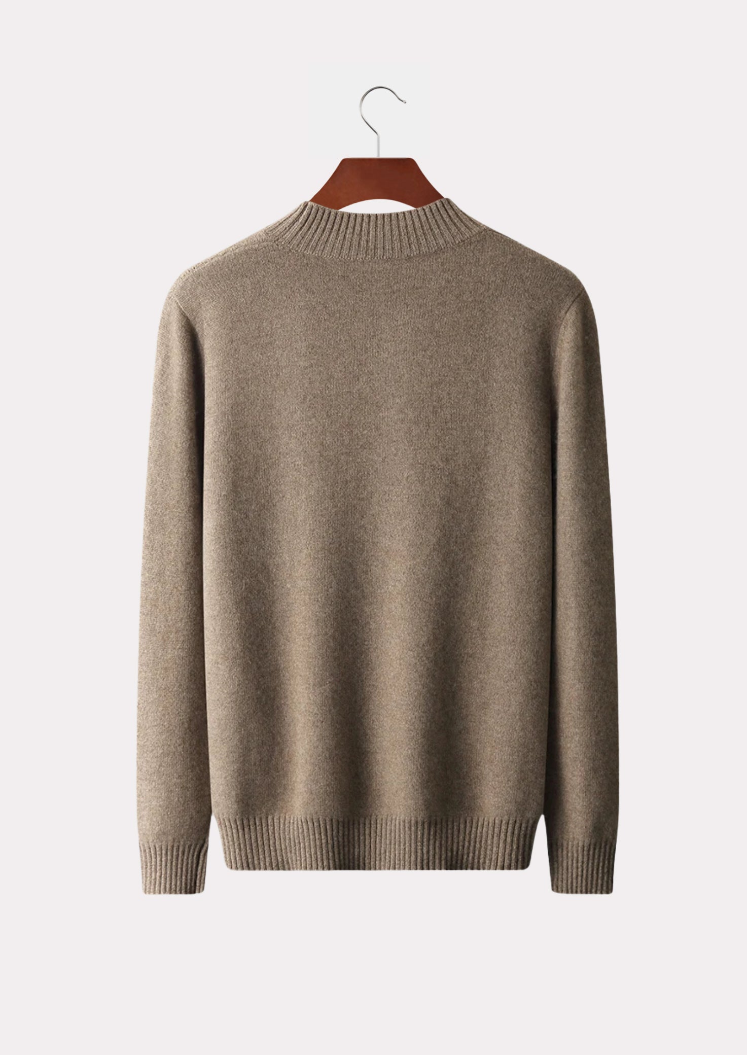 MERINO JACQUARD MOCKNECK PURE MERINO