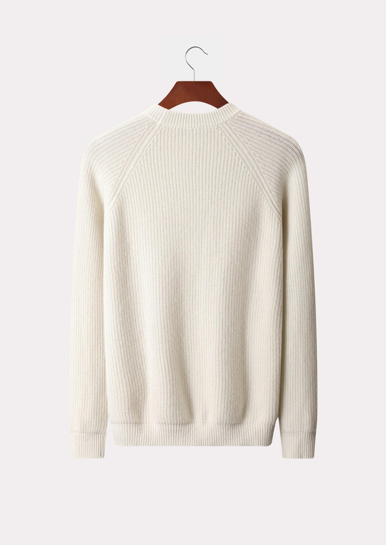 MERINO RIB RAGLAN CREWNECK PURE MERINO