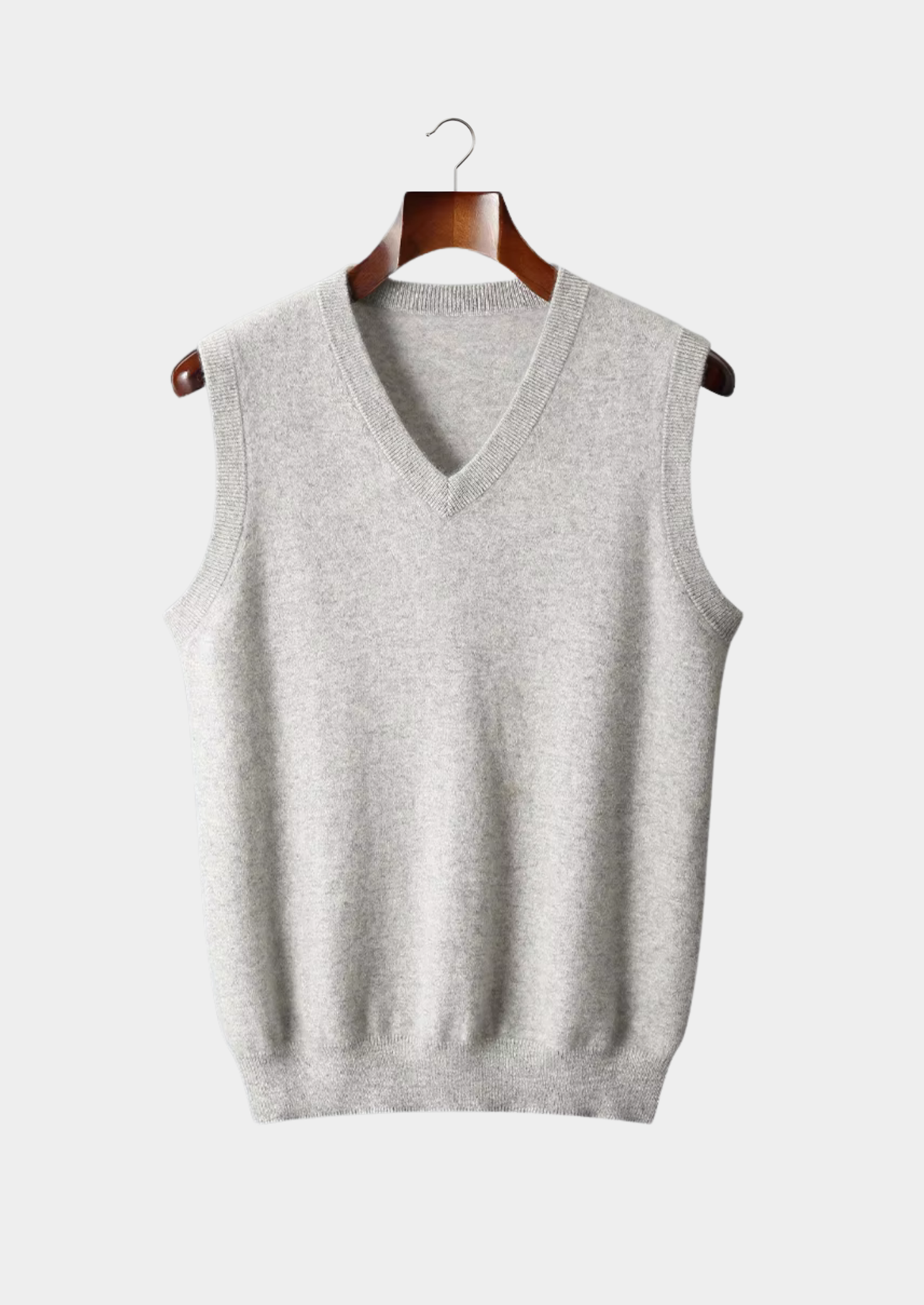 PURE EXTRA-FINE MERINO WOOL V-NECK VEST CLOUDWOOL®
