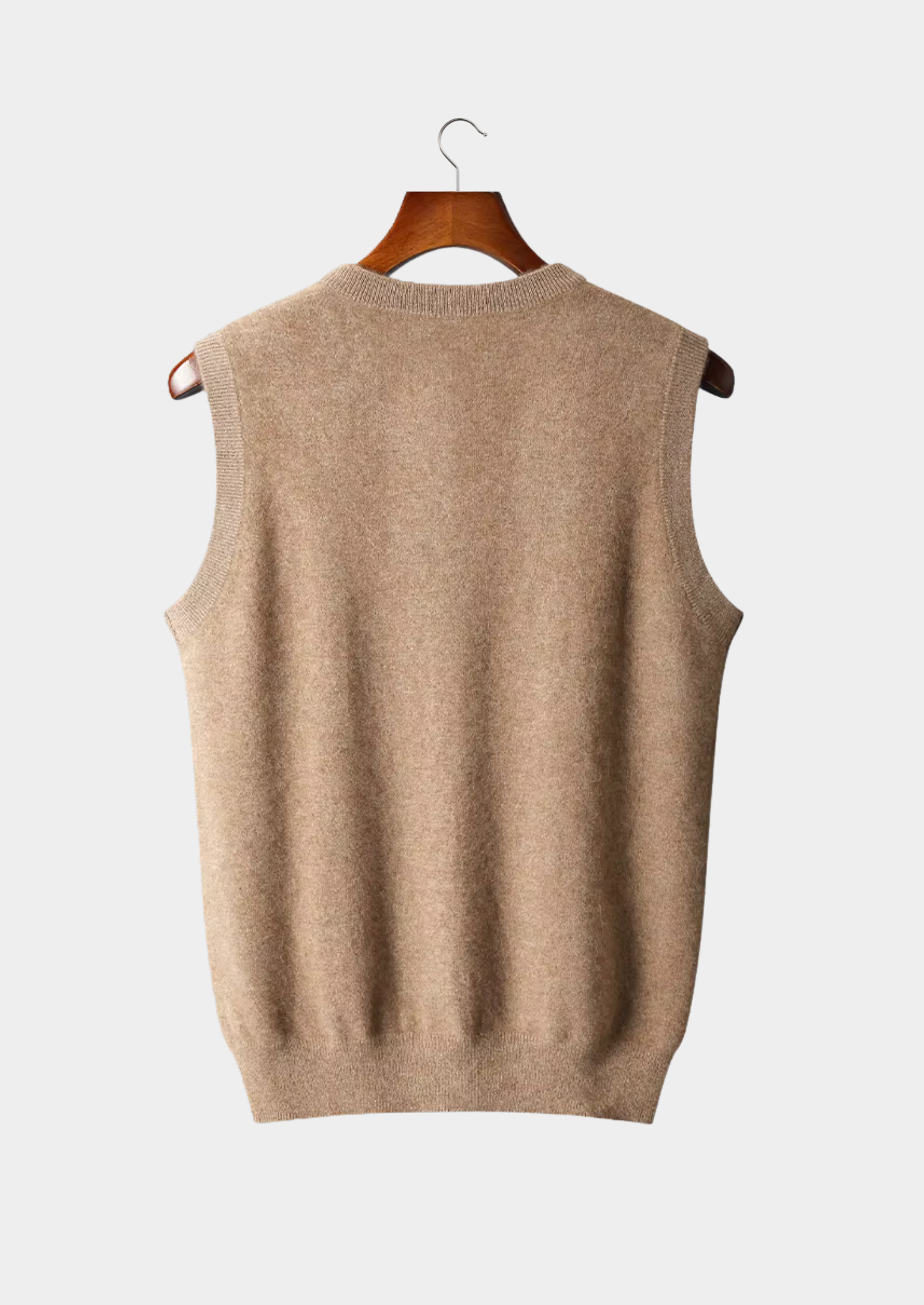 PURE EXTRA-FINE MERINO WOOL V-NECK VEST CLOUDWOOL®