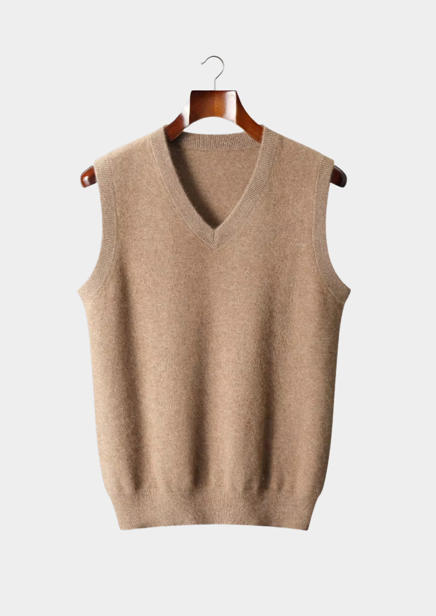 PURE EXTRA-FINE MERINO WOOL V-NECK VEST CLOUDWOOL®