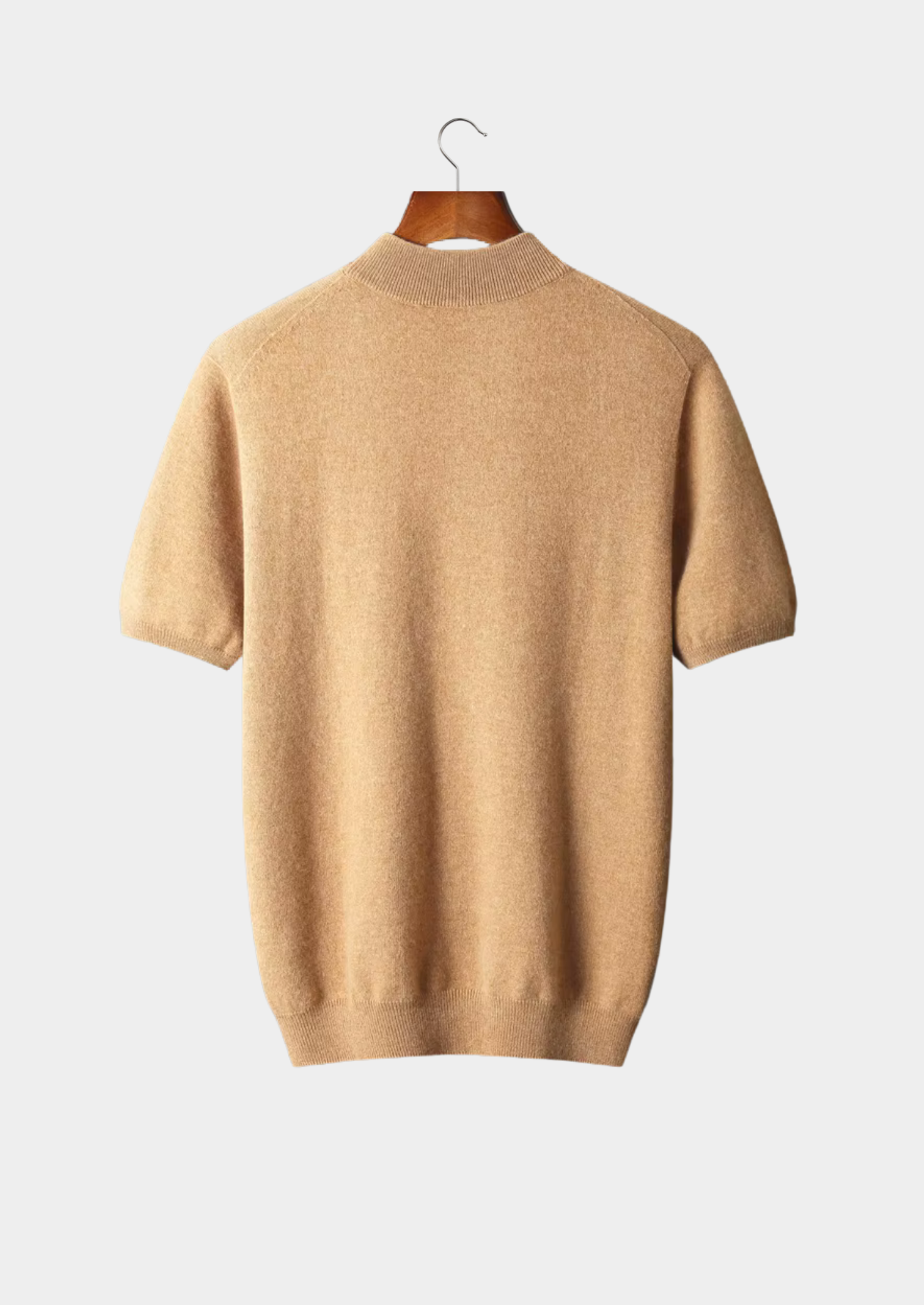 PREMIUM CASHMERE MOCK NECK T-SHIRT EXCLUSIVE RELEASE