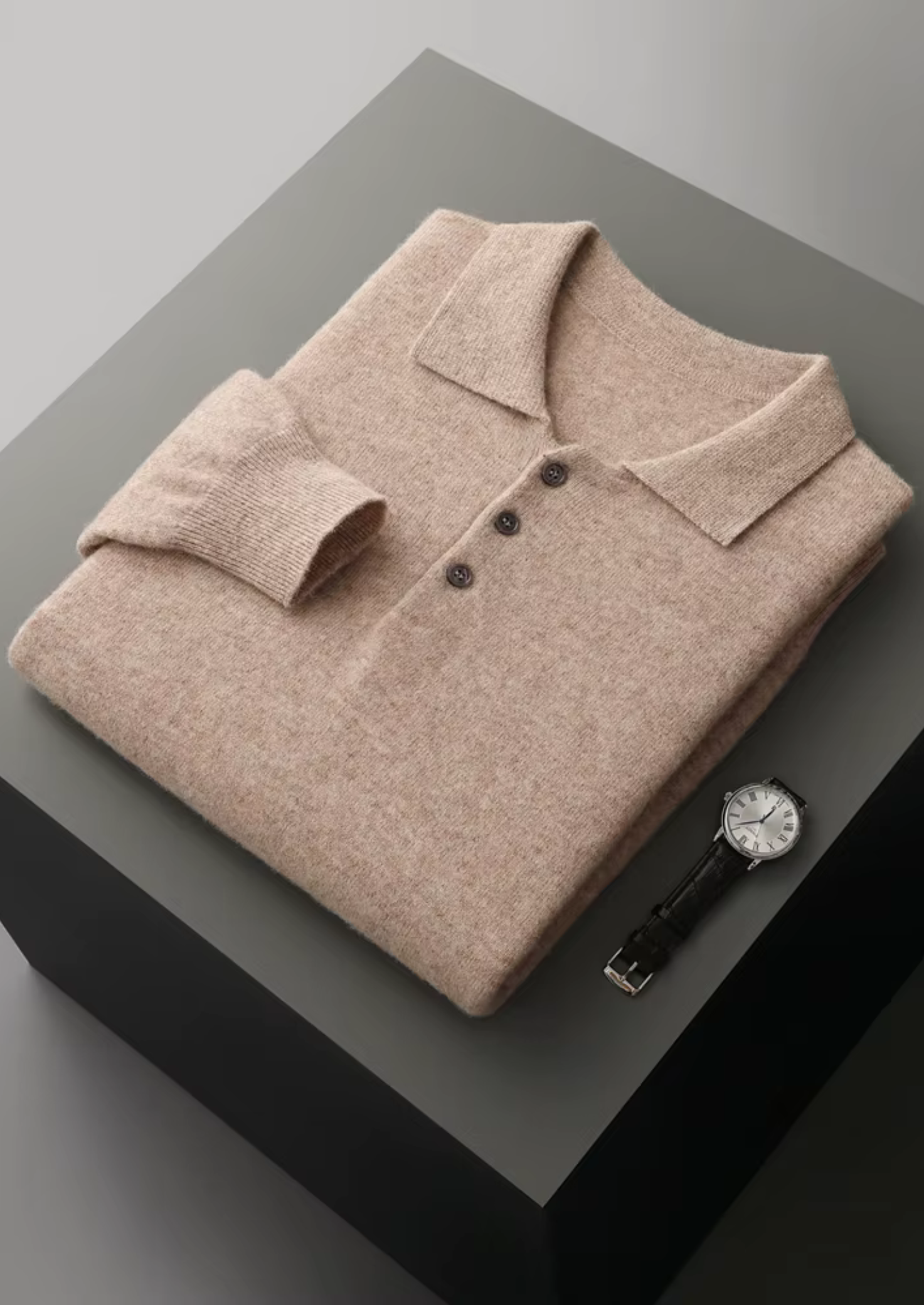 PURE EXTRA-FINE MERINO WOOL CLASSIC SWEATER POLO CLOUDWOOL®