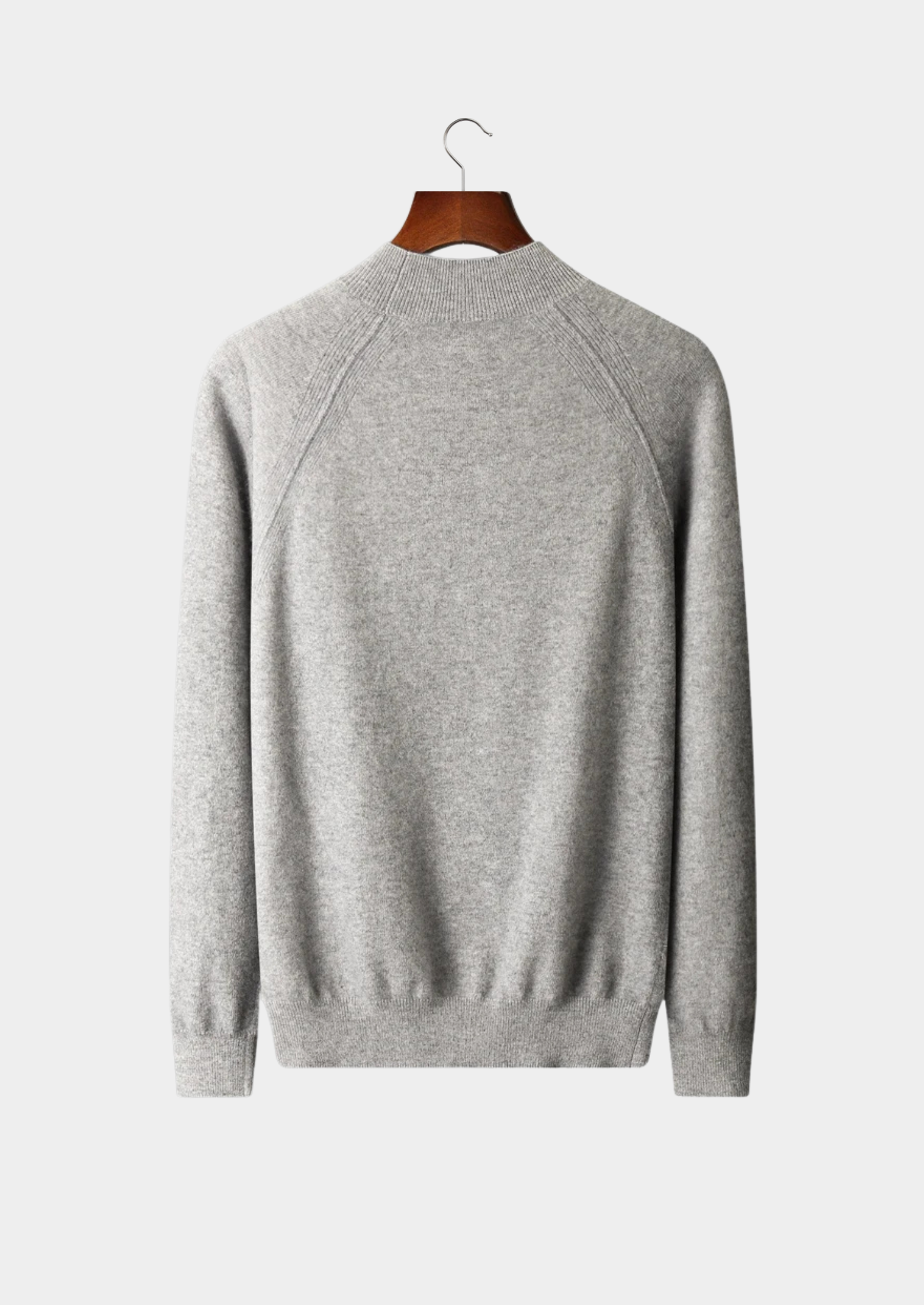 PURE EXTRA-FINE MERINO WOOL RAGLAN MOCKNECK CLOUDWOOL®