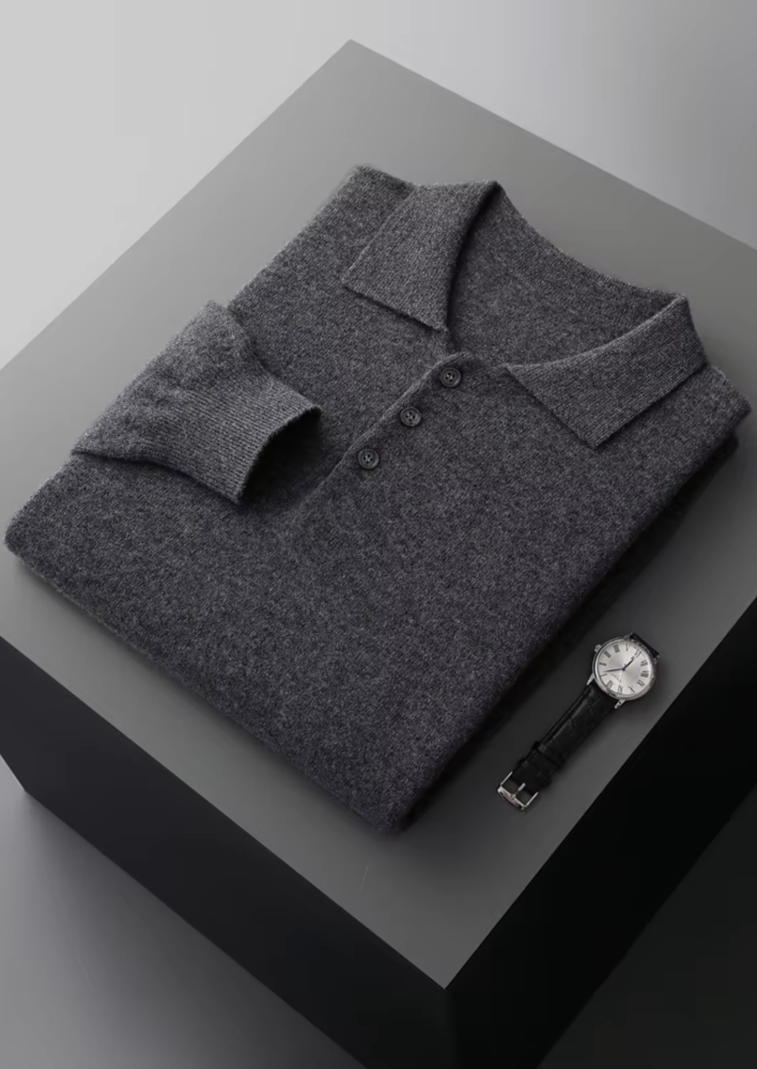 PURE EXTRA-FINE MERINO WOOL CLASSIC SWEATER POLO CLOUDWOOL®