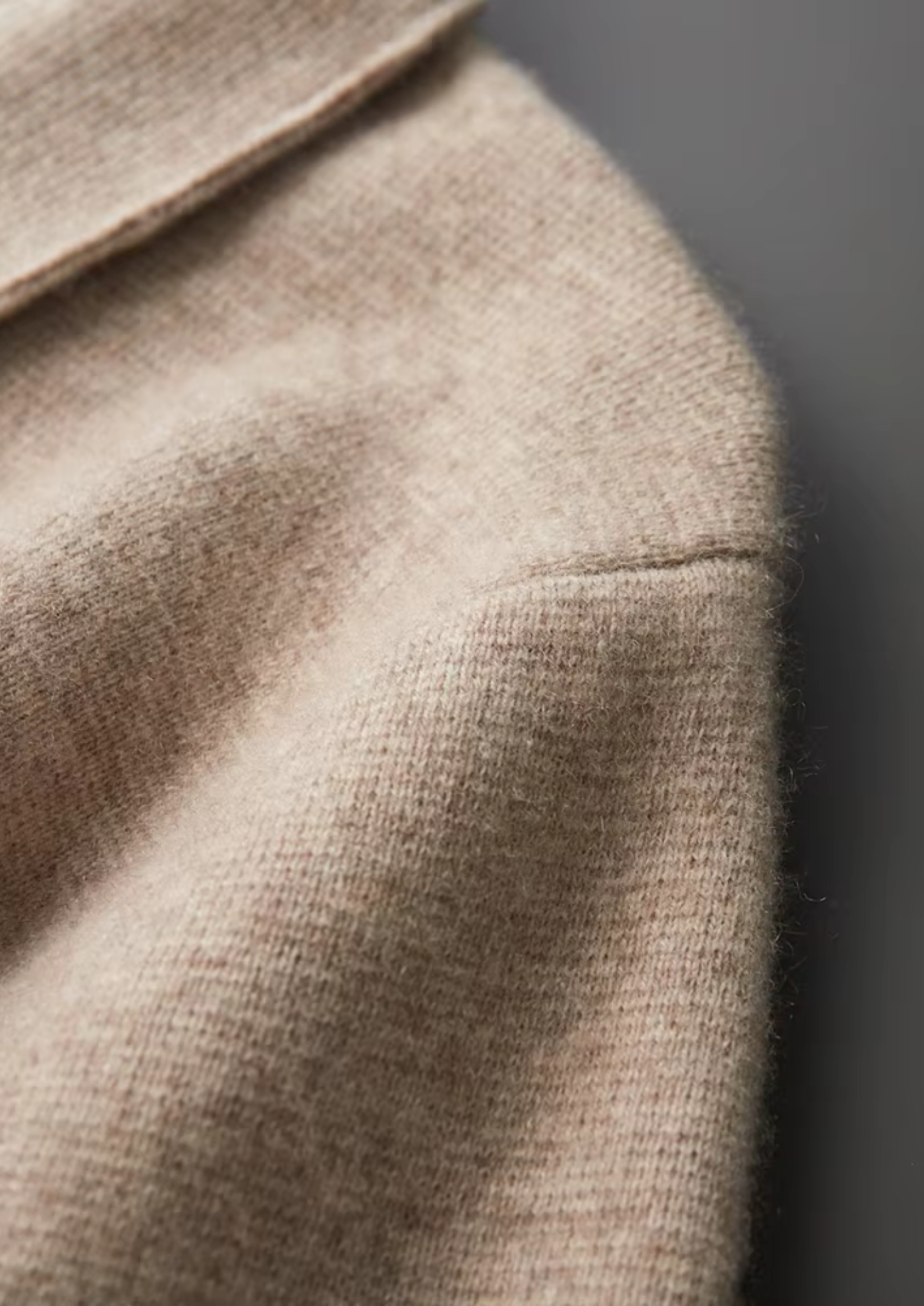 PURE EXTRA-FINE MERINO WOOL ZIP POLO CARDIGAN CLOUDWOOL®