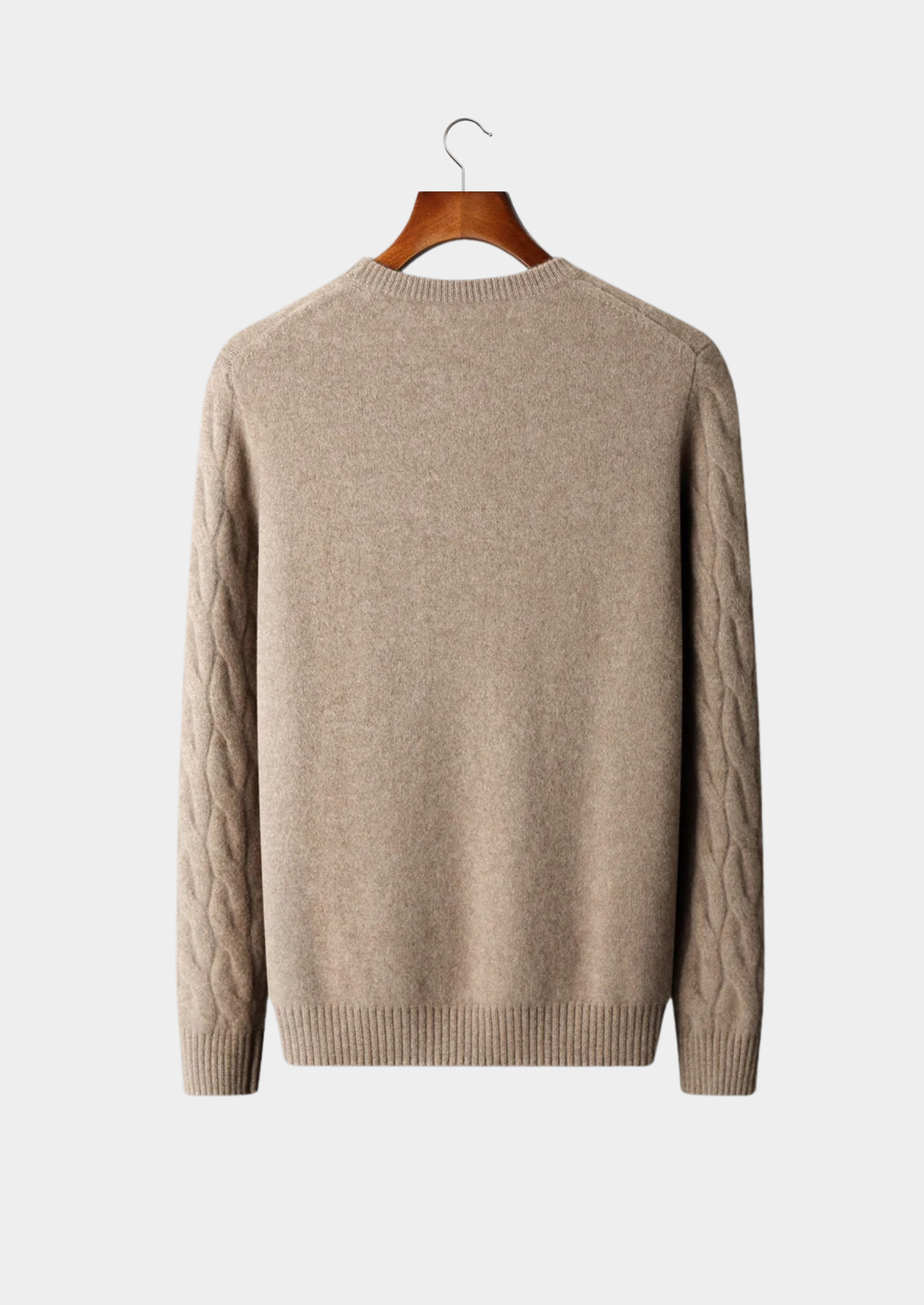 PREMIUM CASHMERE CABLE CREWNECK EXCLUSIVE RELEASE
