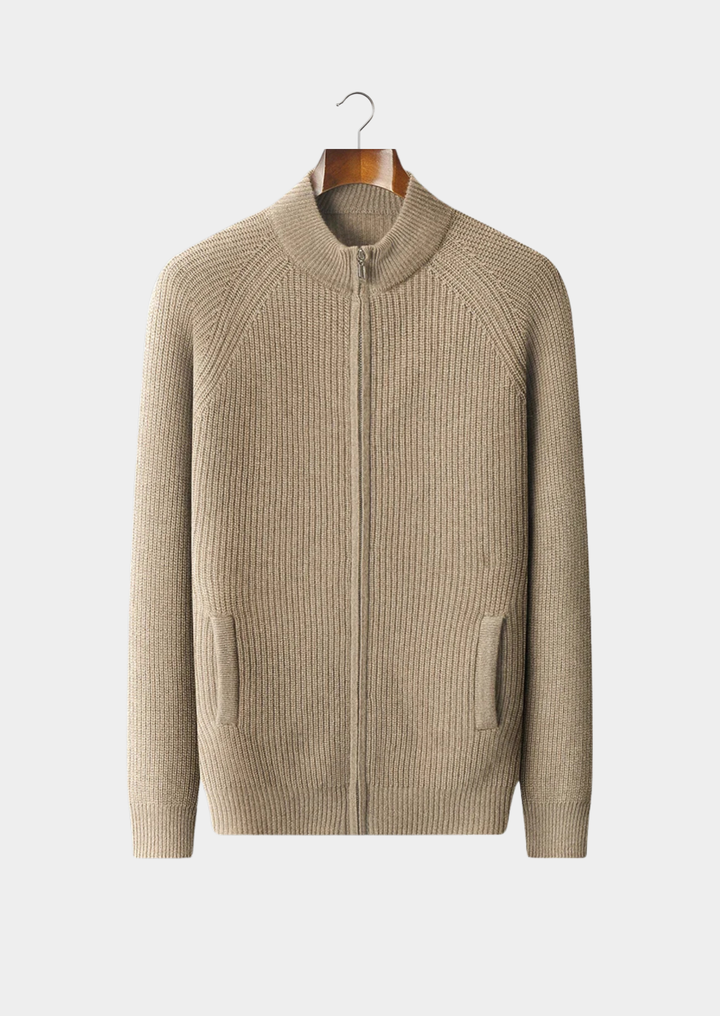 PREMIUM CASHMERE RIBBED CARDIGAN EXCLUSIVE RELEASE