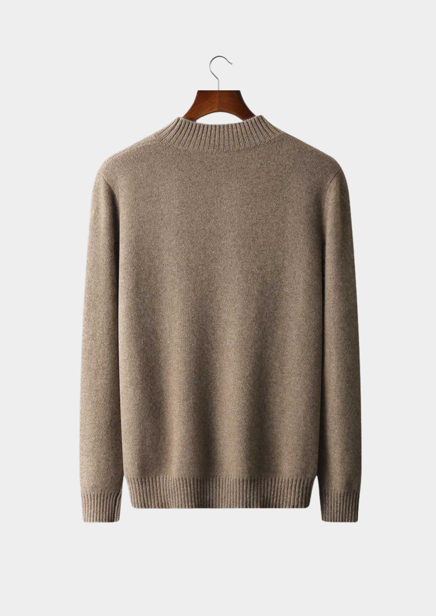 PURE EXTRA-FINE MERINO WOOL JACQUARD MOCKNECK CLOUDWOOL®