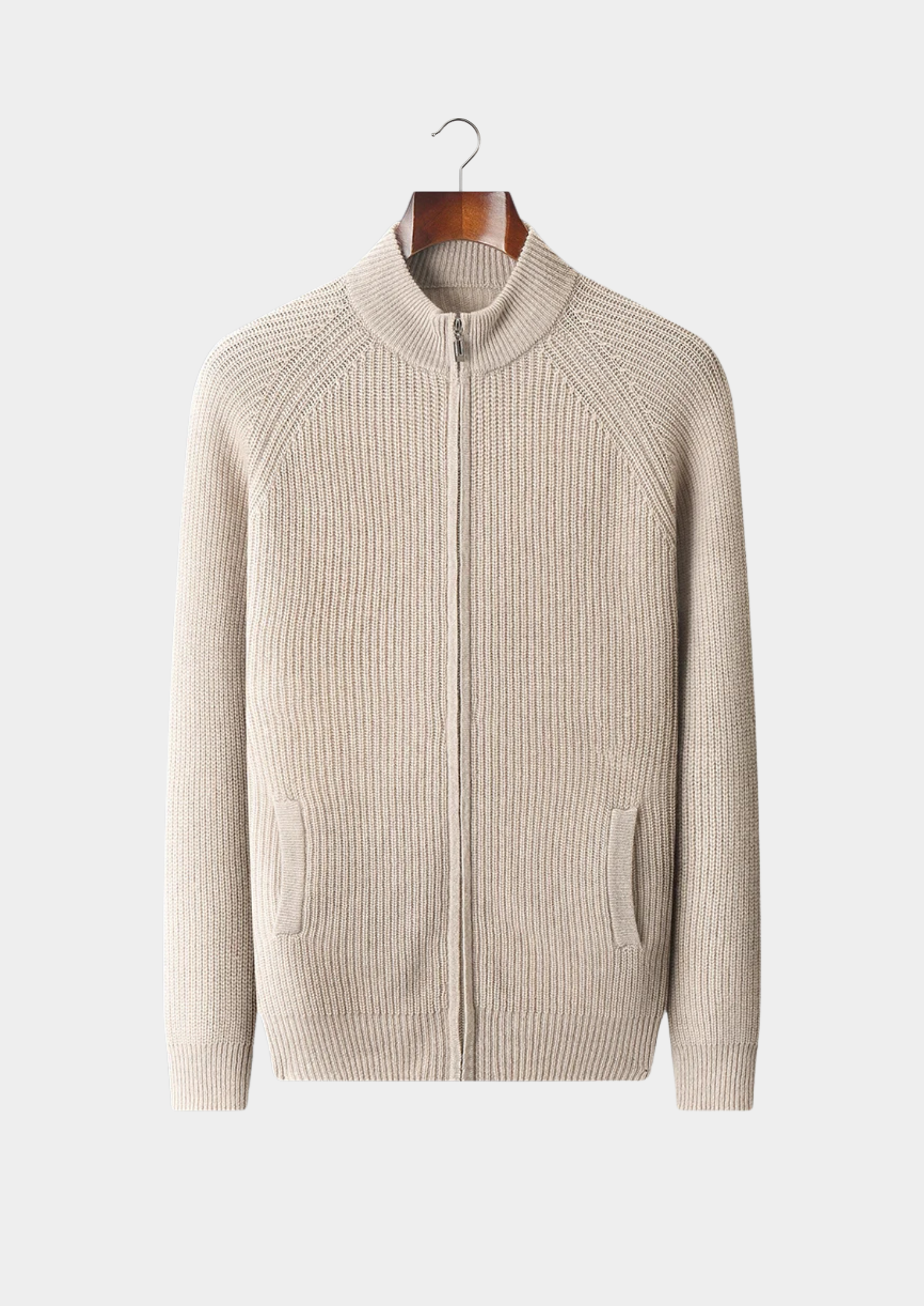 PREMIUM CASHMERE RIBBED CARDIGAN EXCLUSIVE RELEASE