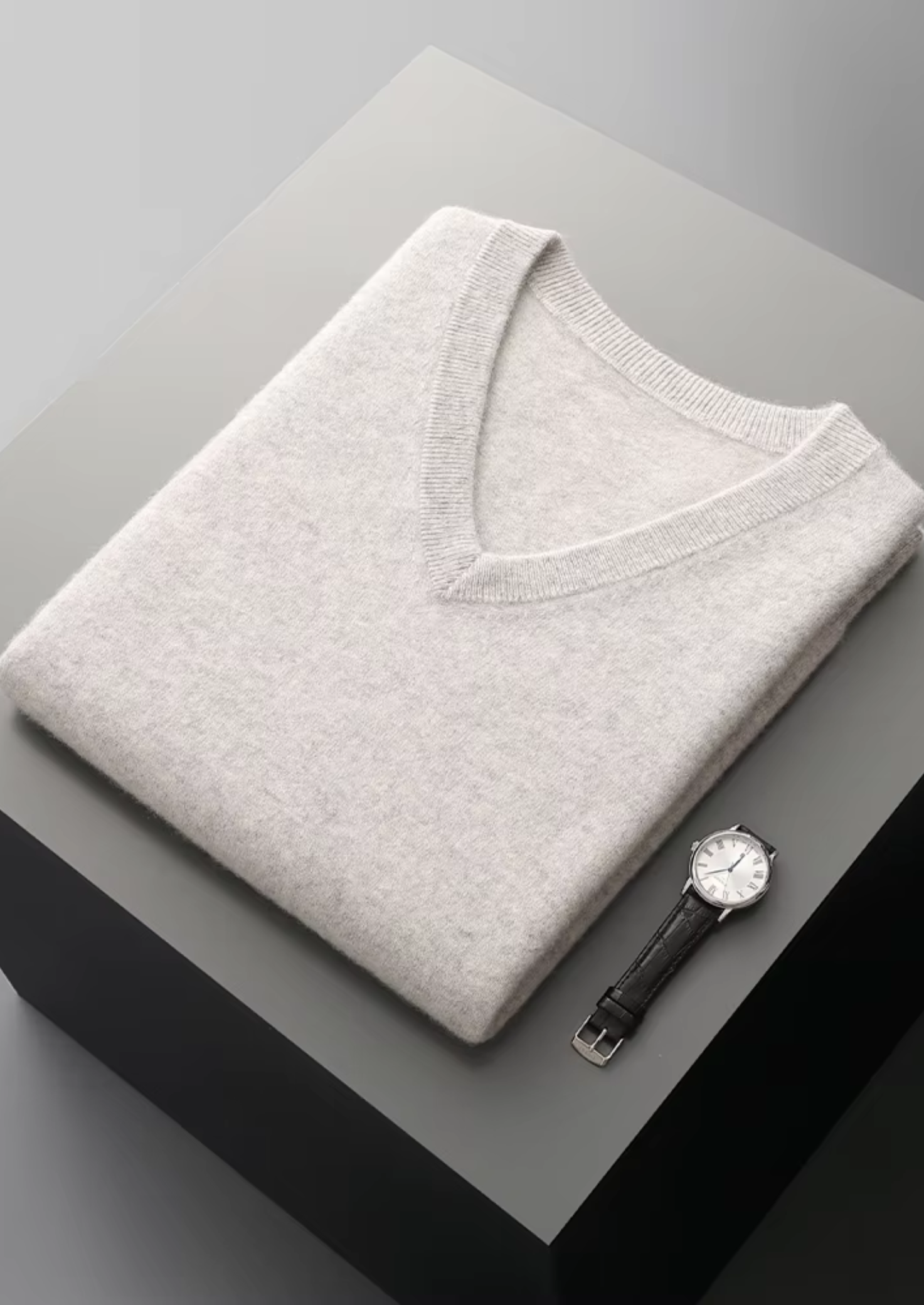 PURE EXTRA-FINE MERINO WOOL V-NECK VEST CLOUDWOOL®