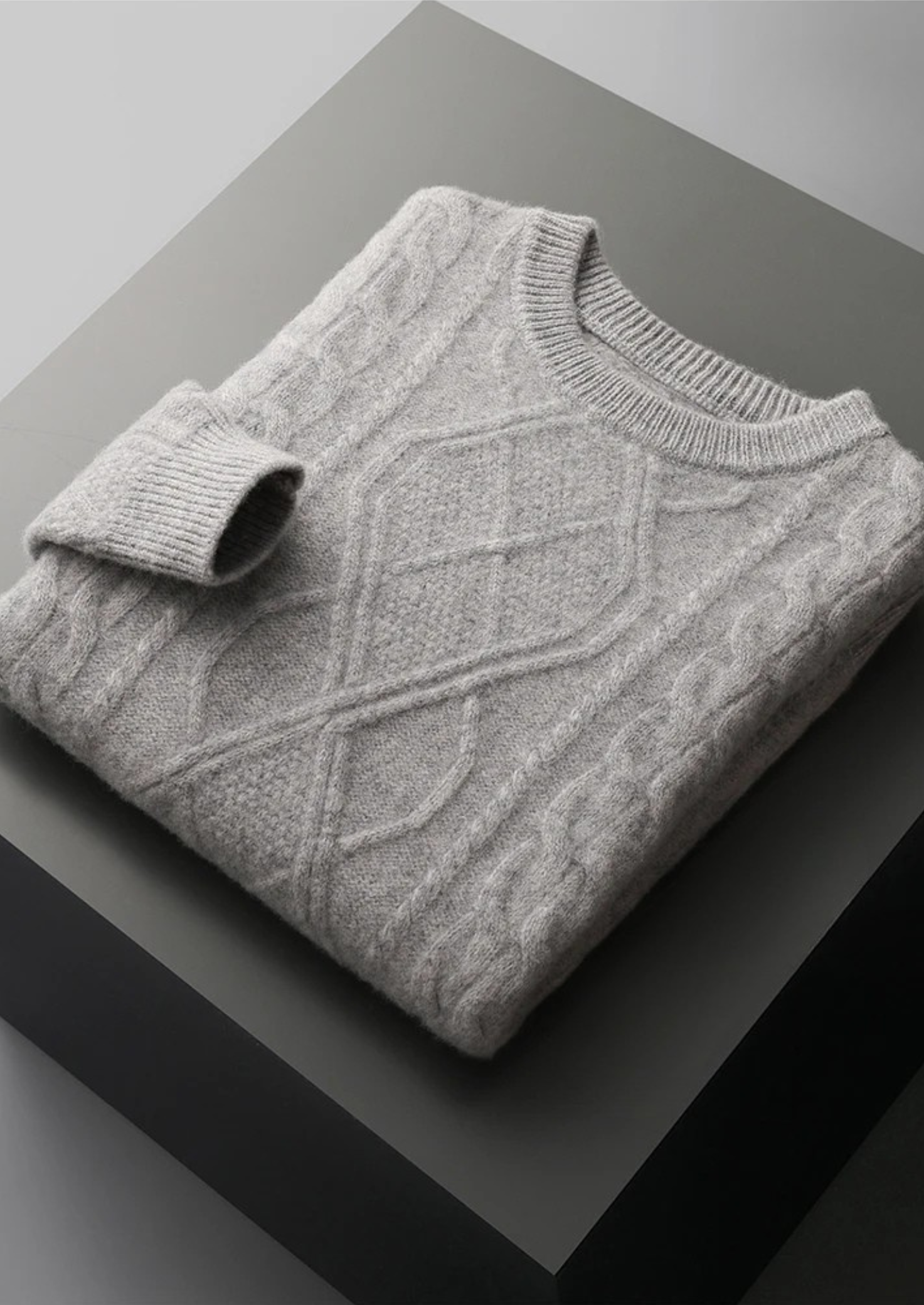 PURE EXTRA-FINE MERINO WOOL WINTERTIME CREWNECK CLOUDWOOL®