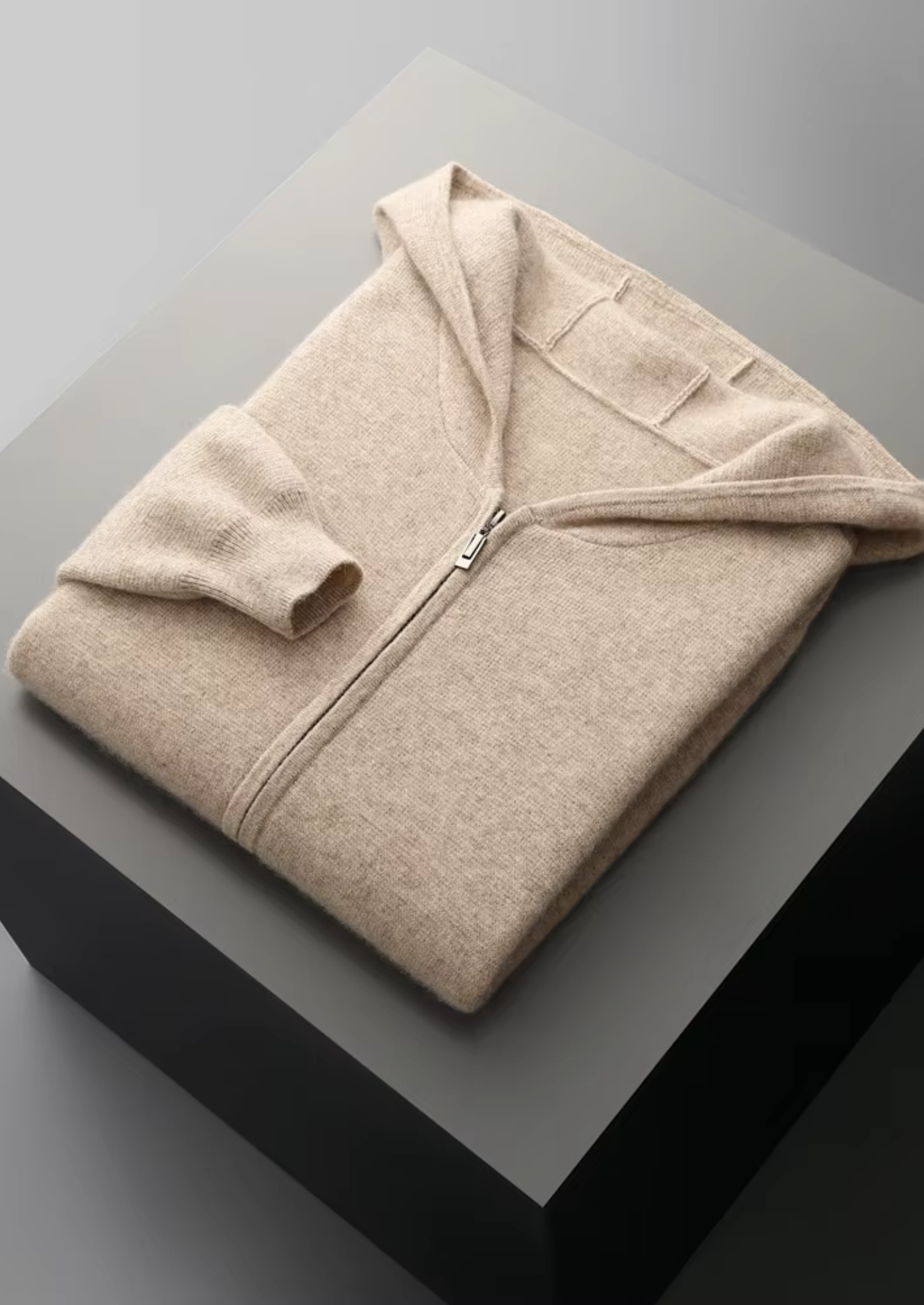 PURE EXTRA-FINE MERINO WOOL ZIPPER HOODIE CLOUDWOOL®