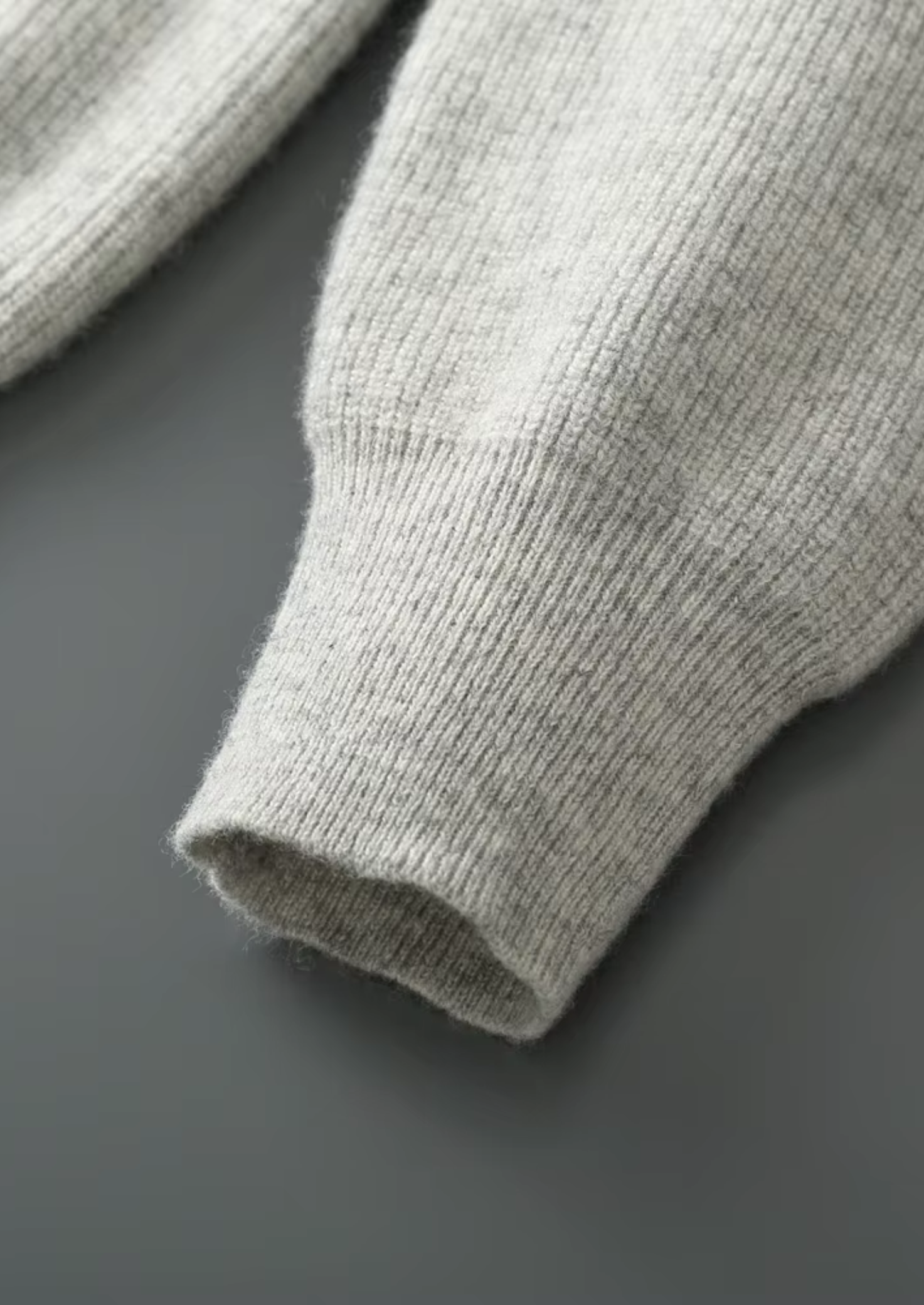 PURE EXTRA-FINE MERINO WOOL RIBBED ZIP HOODIE CLOUDWOOL®