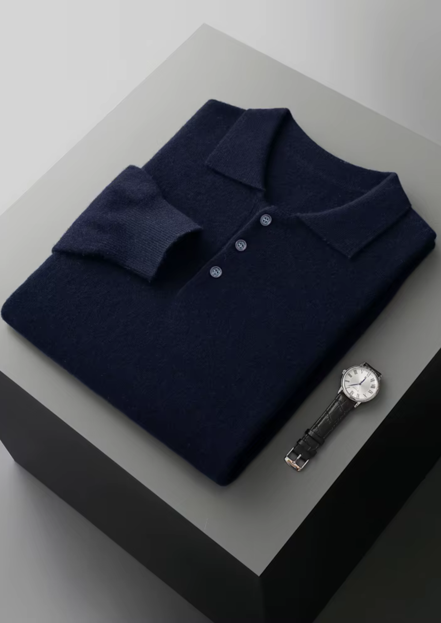 PURE EXTRA-FINE MERINO WOOL CLASSIC SWEATER POLO CLOUDWOOL®