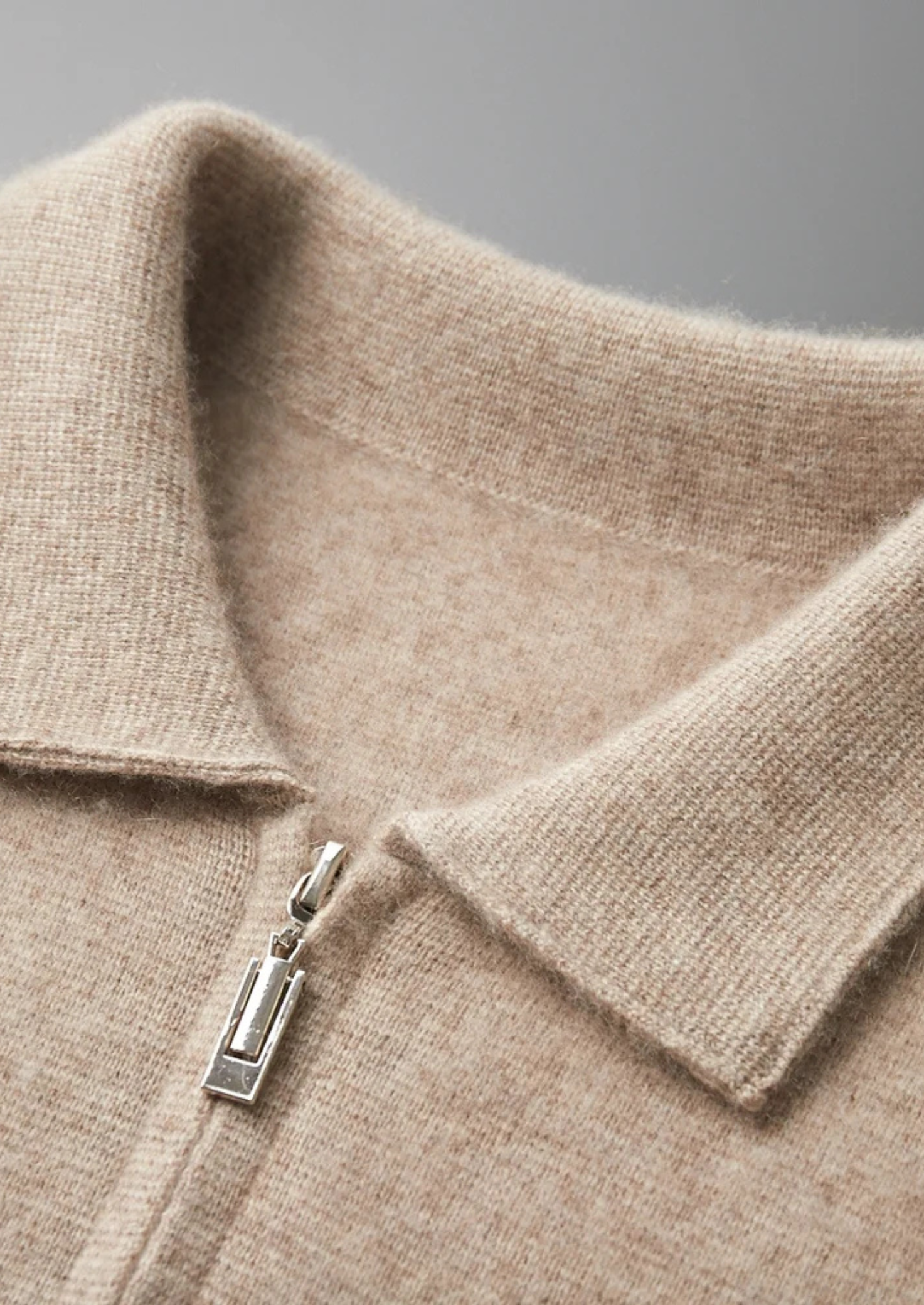 PREMIUM CASHMERE ZIPPER CARDIGAN EXCLUSIVE RELEASE