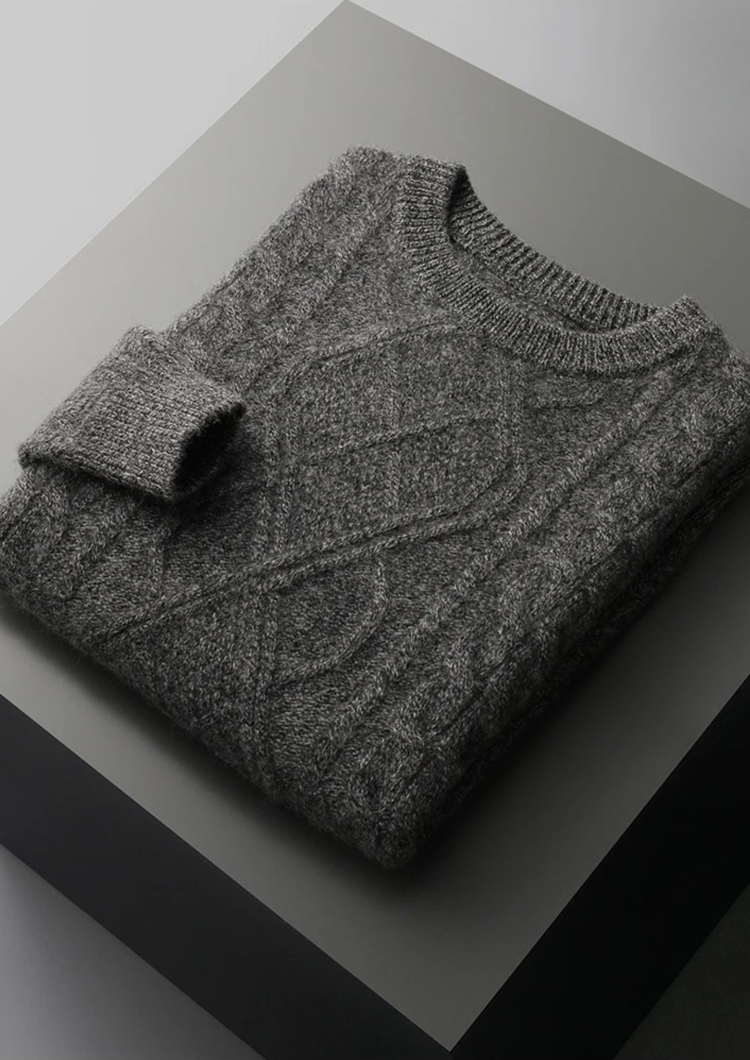 PURE EXTRA-FINE MERINO WOOL WINTERTIME CREWNECK CLOUDWOOL®