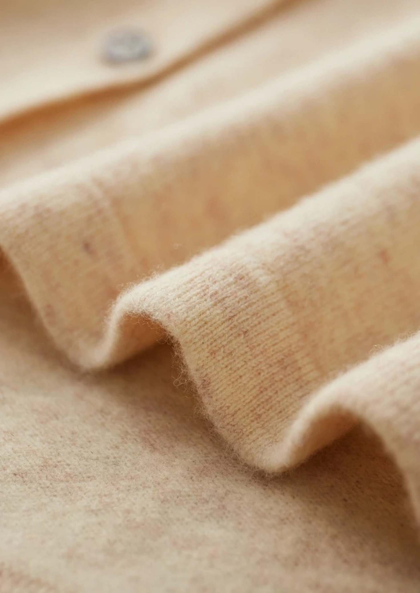 PURE EXTRA-FINE MERINO WOOL POLO CARDIGAN CLOUDWOOL®