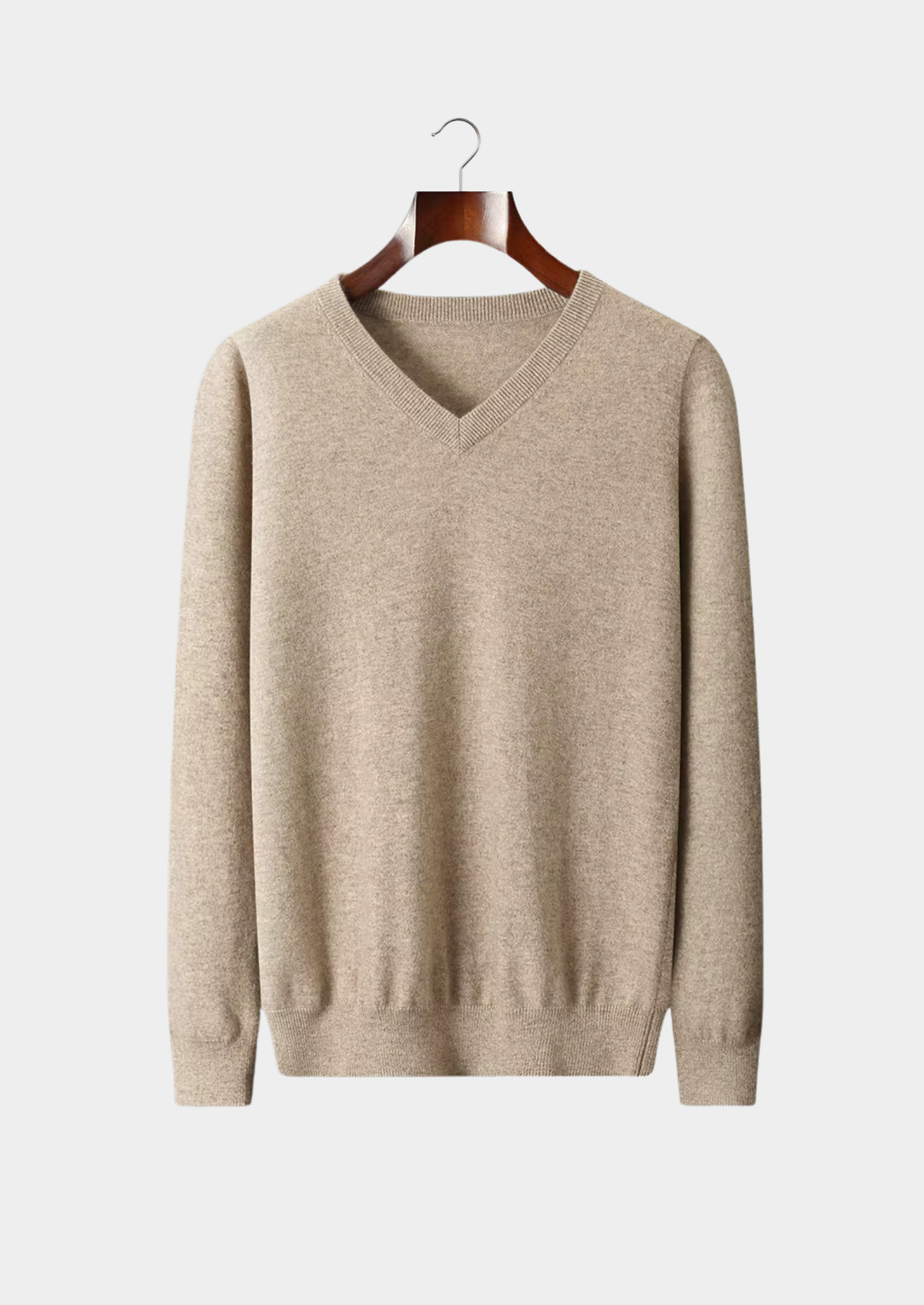 PURE EXTRA-FINE MERINO WOOL CLASSIC V-NECK SWEATER CLOUDWOOL®