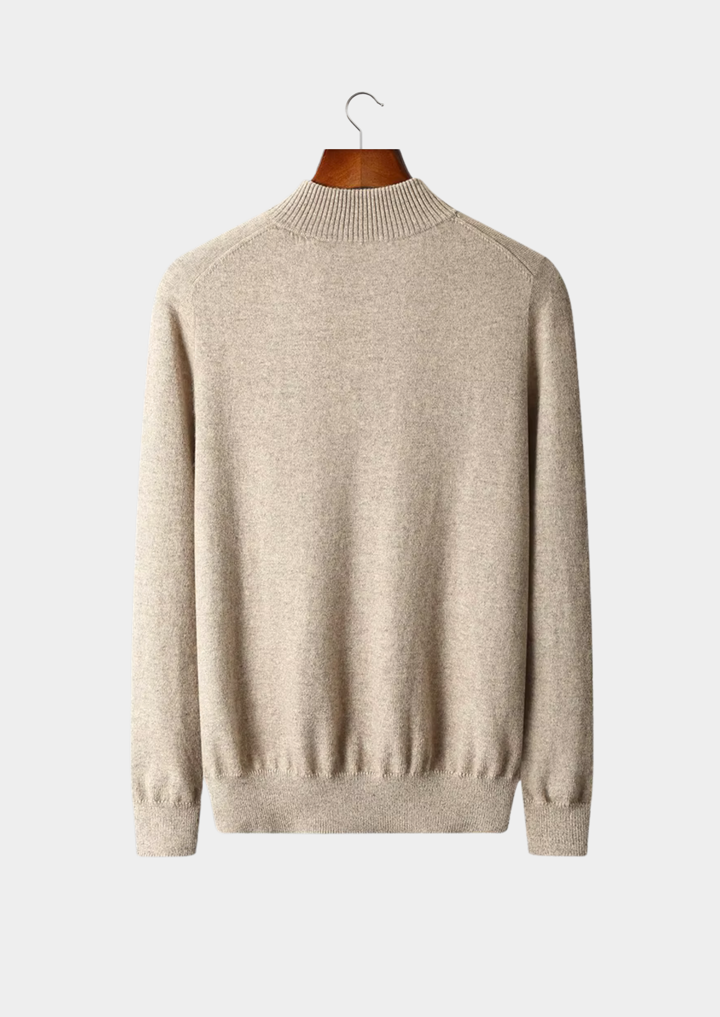 PURE EXTRA-FINE MERINO WOOL HALF ZIP SWEATER CLOUDWOOL®