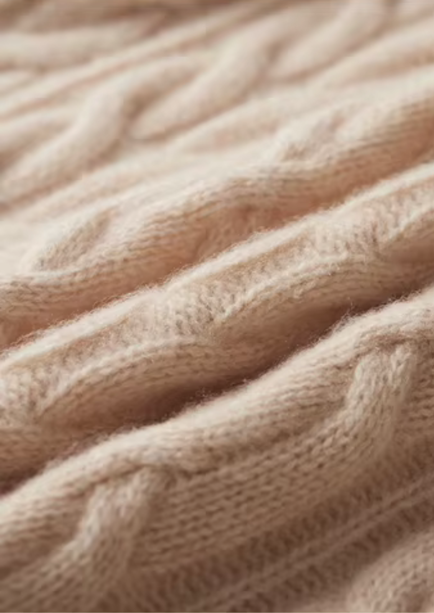 PURE EXTRA-FINE MERINO WOOL CABLE KNIT CREWNECK CLOUDWOOL®