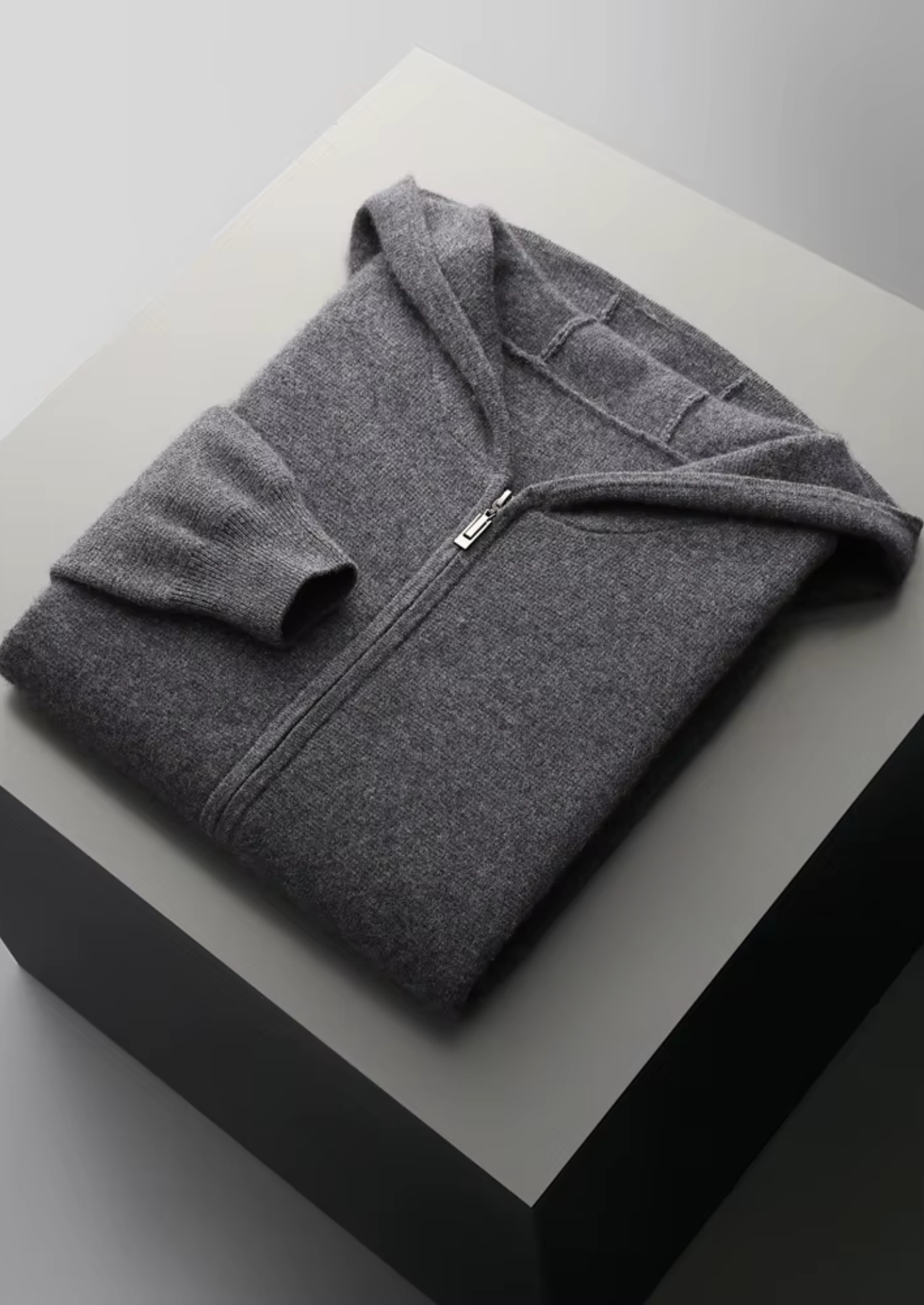 PURE EXTRA-FINE MERINO WOOL ZIPPER HOODIE CLOUDWOOL®