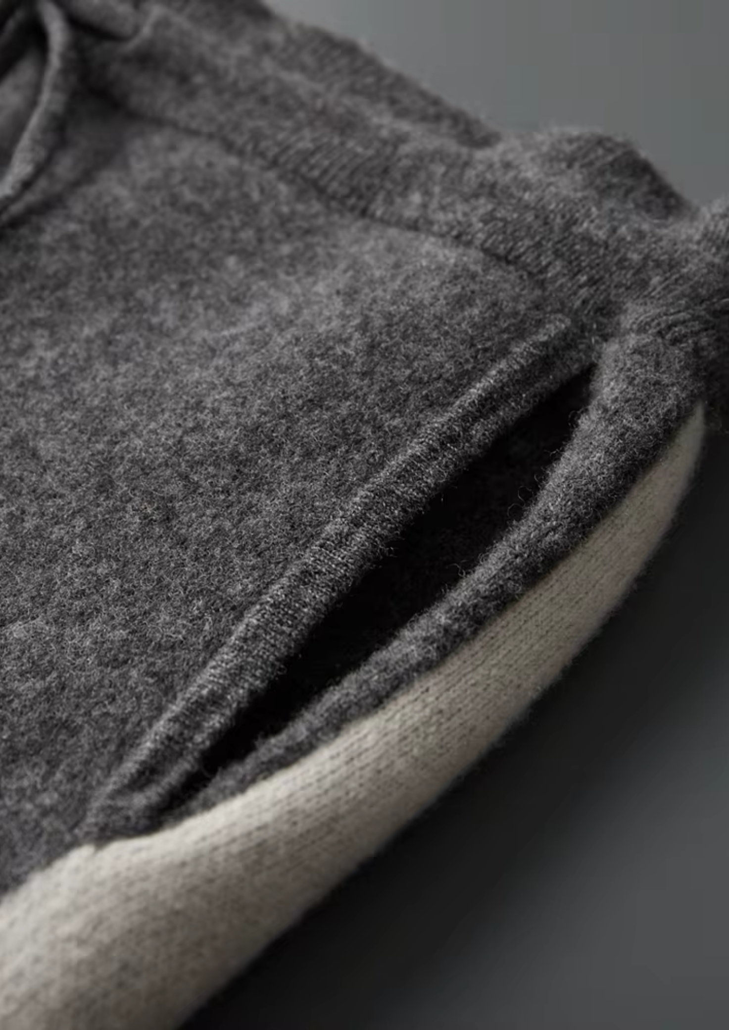 PURE EXTRA-FINE MERINO WOOL WIDE LEISURE TROUSERS CLOUDWOOL®