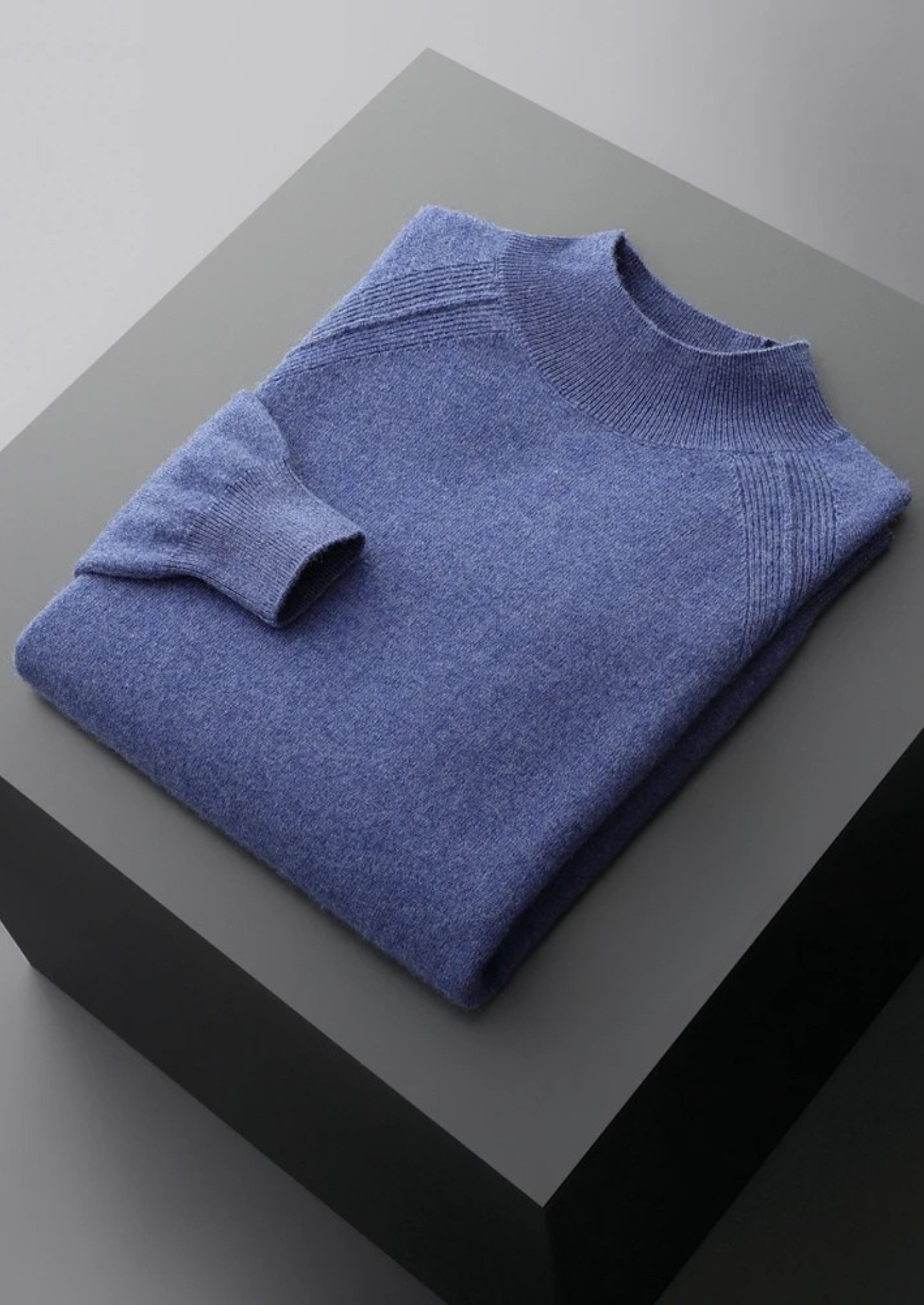 PURE EXTRA-FINE MERINO WOOL RAGLAN MOCKNECK CLOUDWOOL®