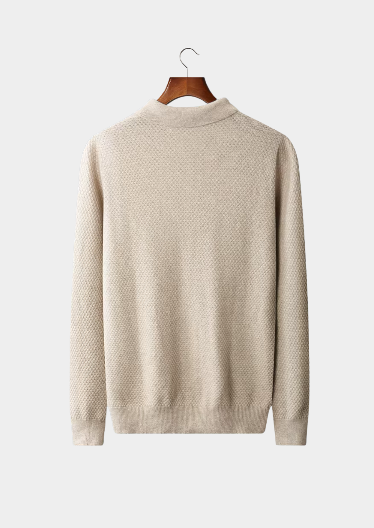 PREMIUM CASHMERE TEXTURED SWEATER POLO EXCLUSIVE RELEASE