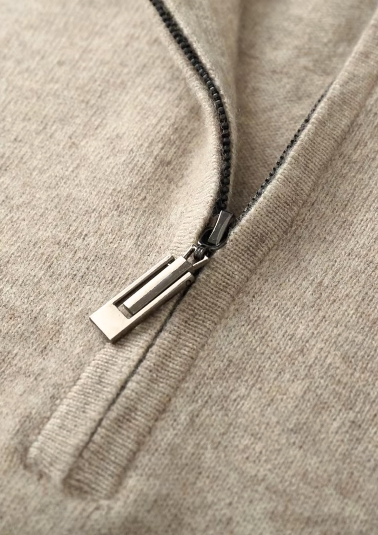 PURE EXTRA-FINE MERINO WOOL HALF ZIP SWEATER CLOUDWOOL®