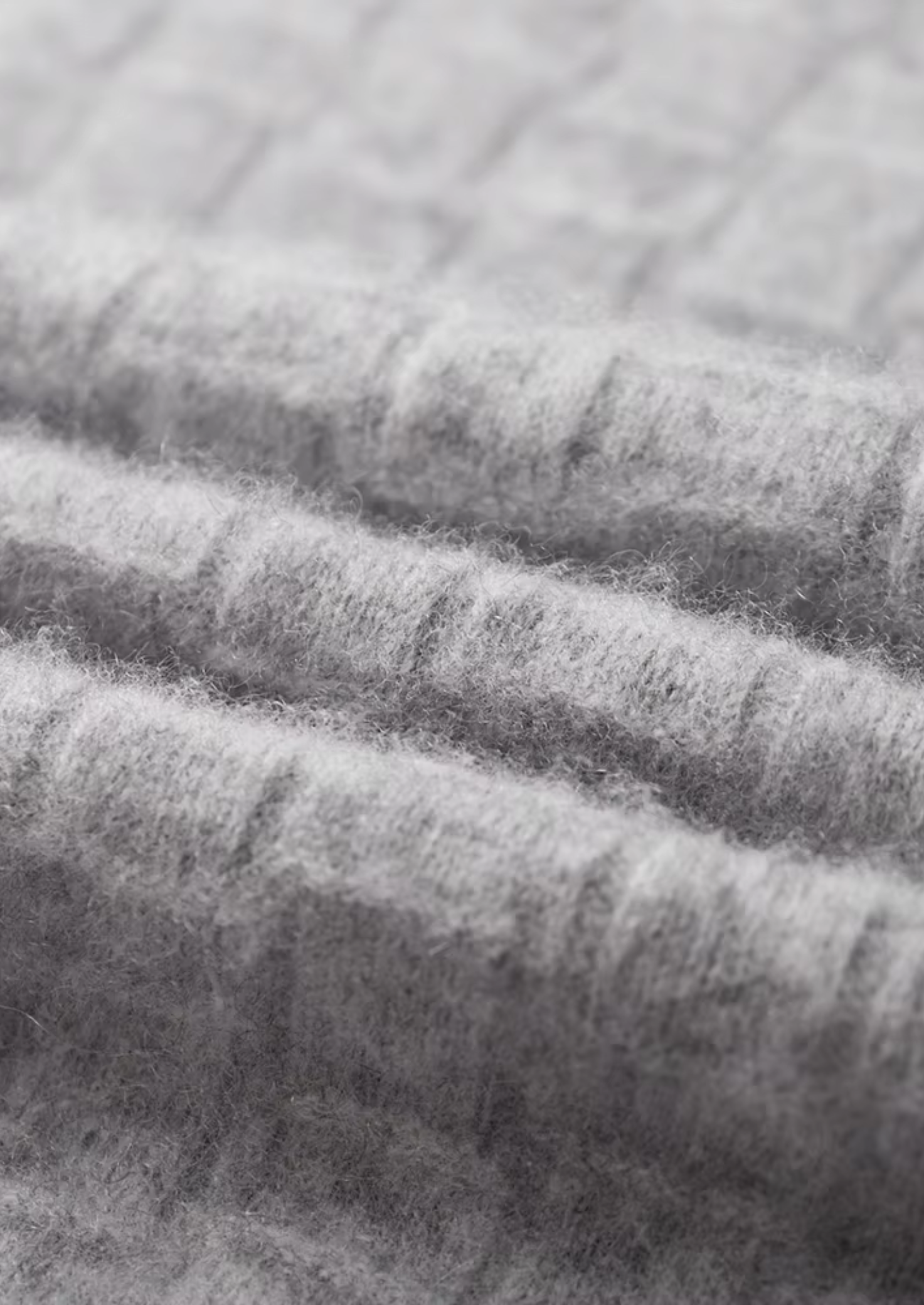 PURE EXTRA-FINE MERINO WOOL TEXTURED MOCKNECK CLOUDWOOL®