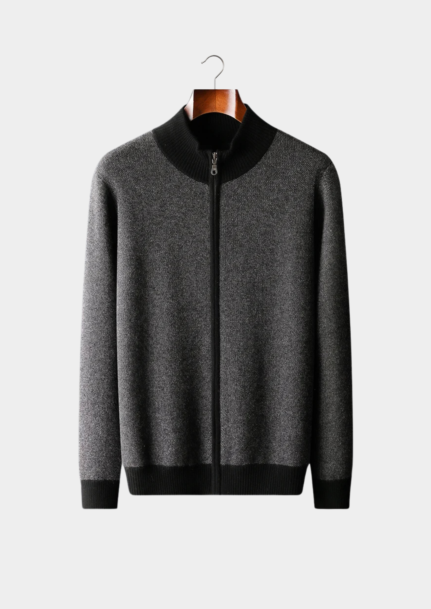 PREMIUM CASHMERE JACQUARD ZIP CARDIGAN EXCLUSIVE RELEASE