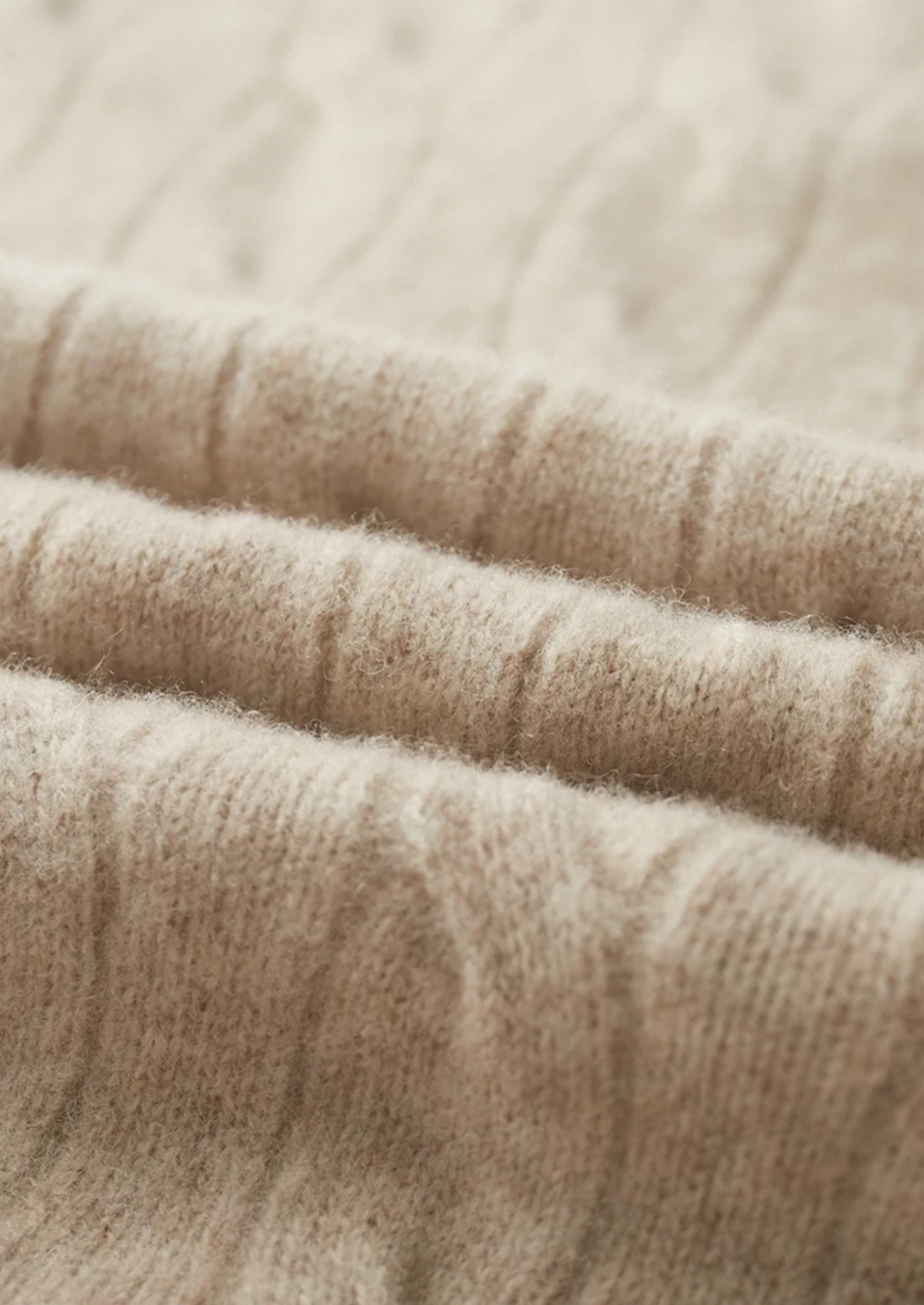 PURE EXTRA-FINE MERINO WOOL CABLE HALF ZIP CLOUDWOOL®