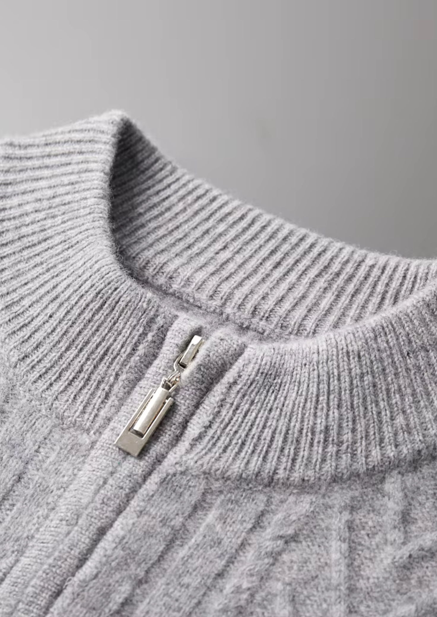 PURE EXTRA-FINE MERINO WOOL PATTERNED ZIP CARDIGAN CLOUDWOOL®