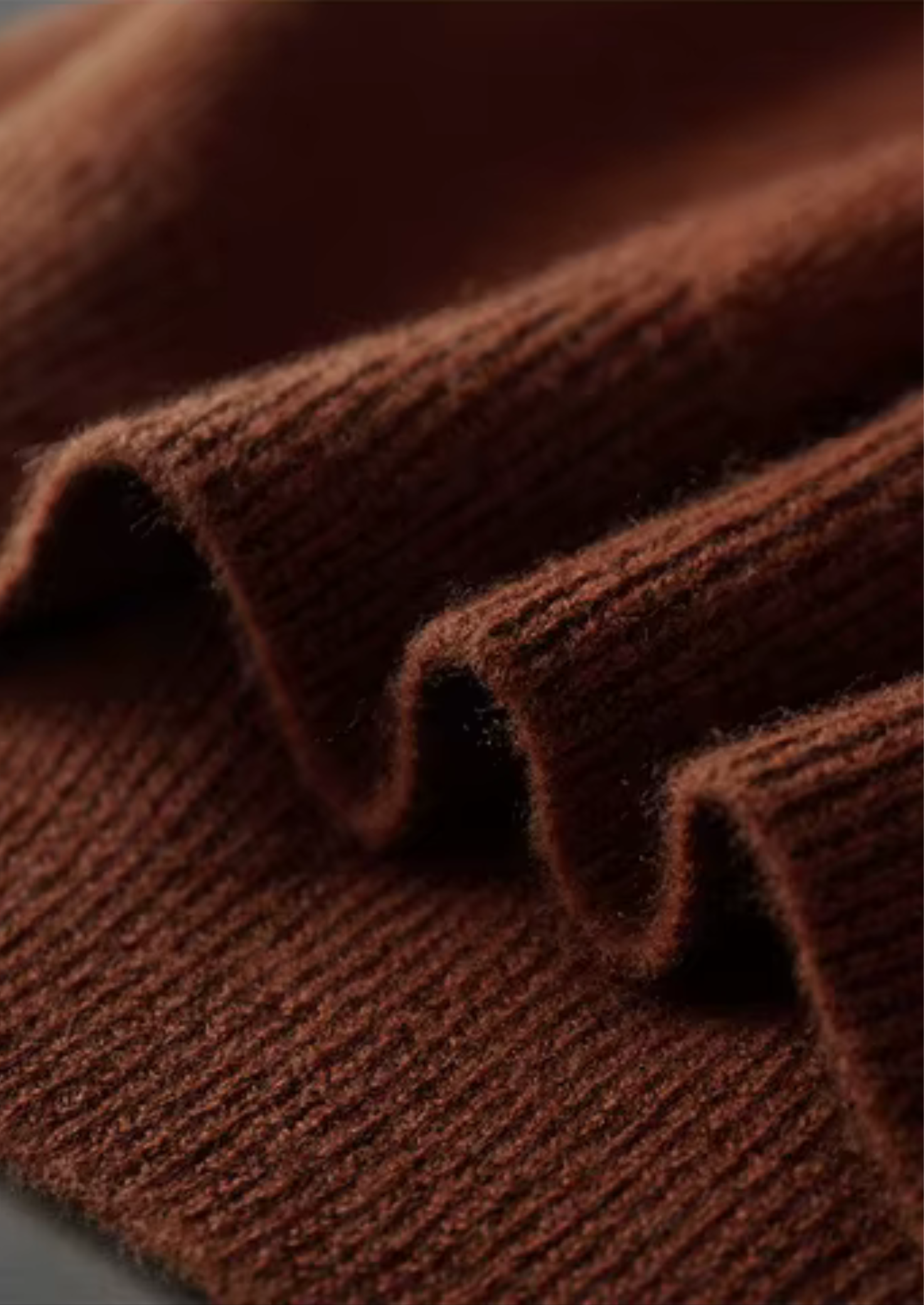 PURE EXTRA-FINE MERINO WOOL RIBBED BUTTONLESS POLO CLOUDWOOL®
