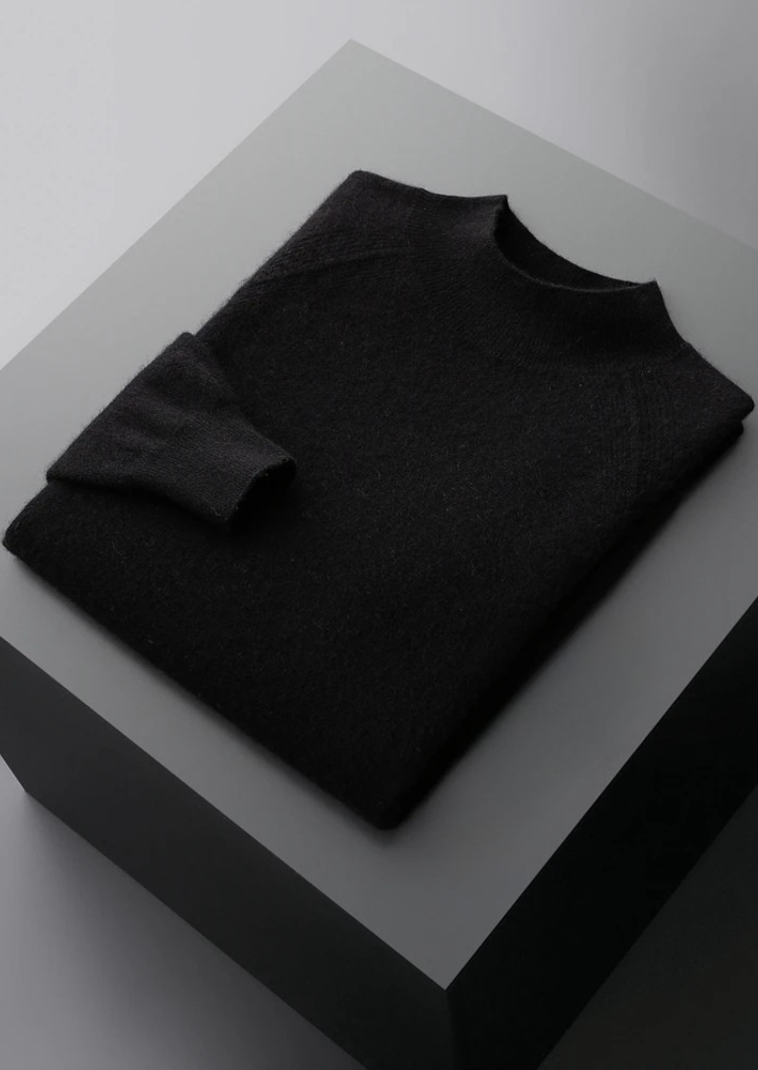 PURE EXTRA-FINE MERINO WOOL RAGLAN MOCKNECK CLOUDWOOL®